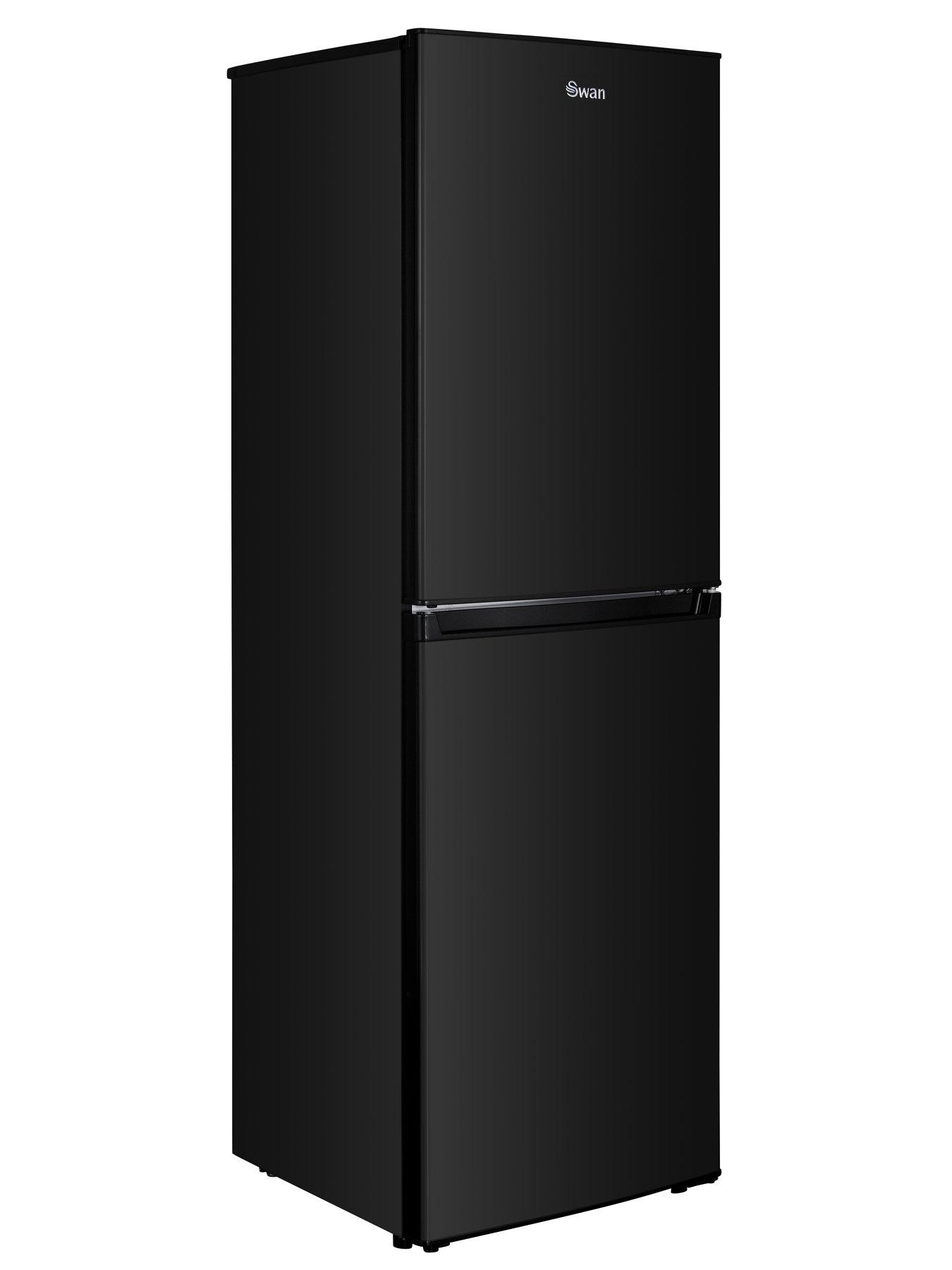 swan-sr8161b-172cm-high-55cm-wide-5050-split-fridge-freezer-blackstillFront