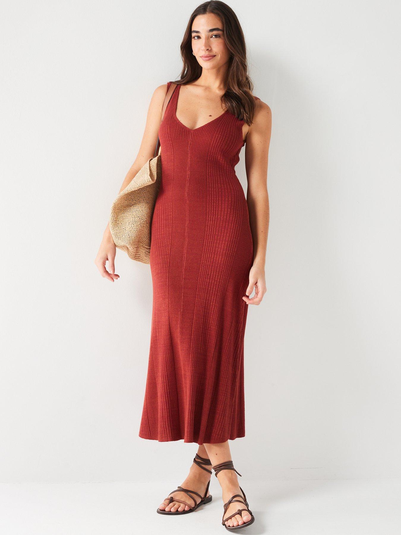 v-by-very-wide-strap-knitted-midi-dress-redback