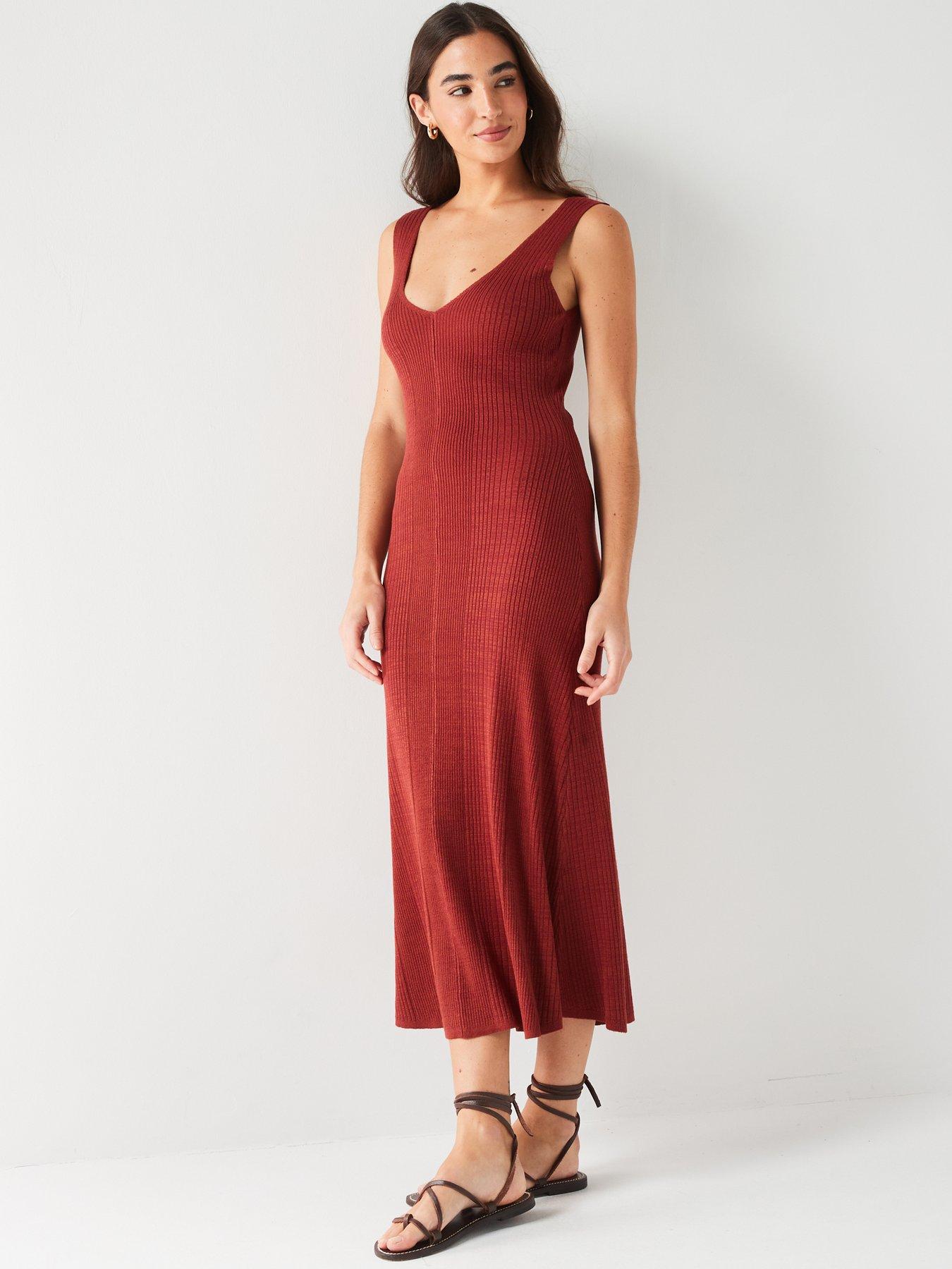 v-by-very-wide-strap-knitted-midi-dress-reddetail