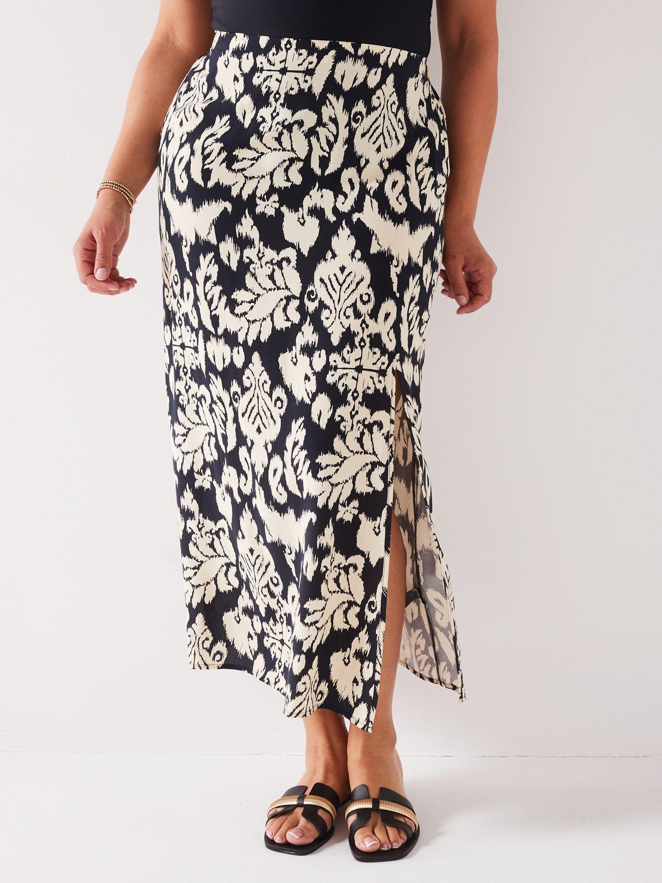 v-by-very-curve-printed-split-midi-skirtdetail