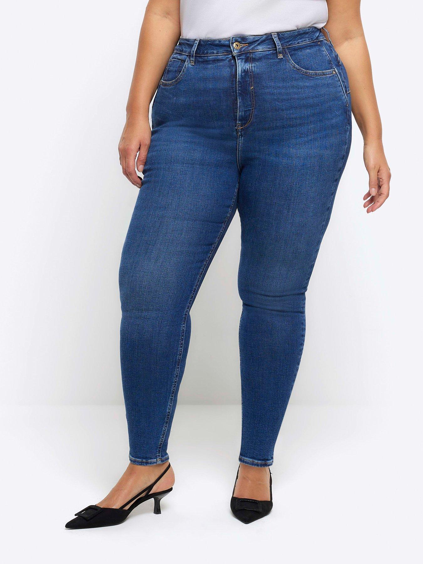 RI Plus Plus High Rise Sculpt Skinny Jeans - Blue