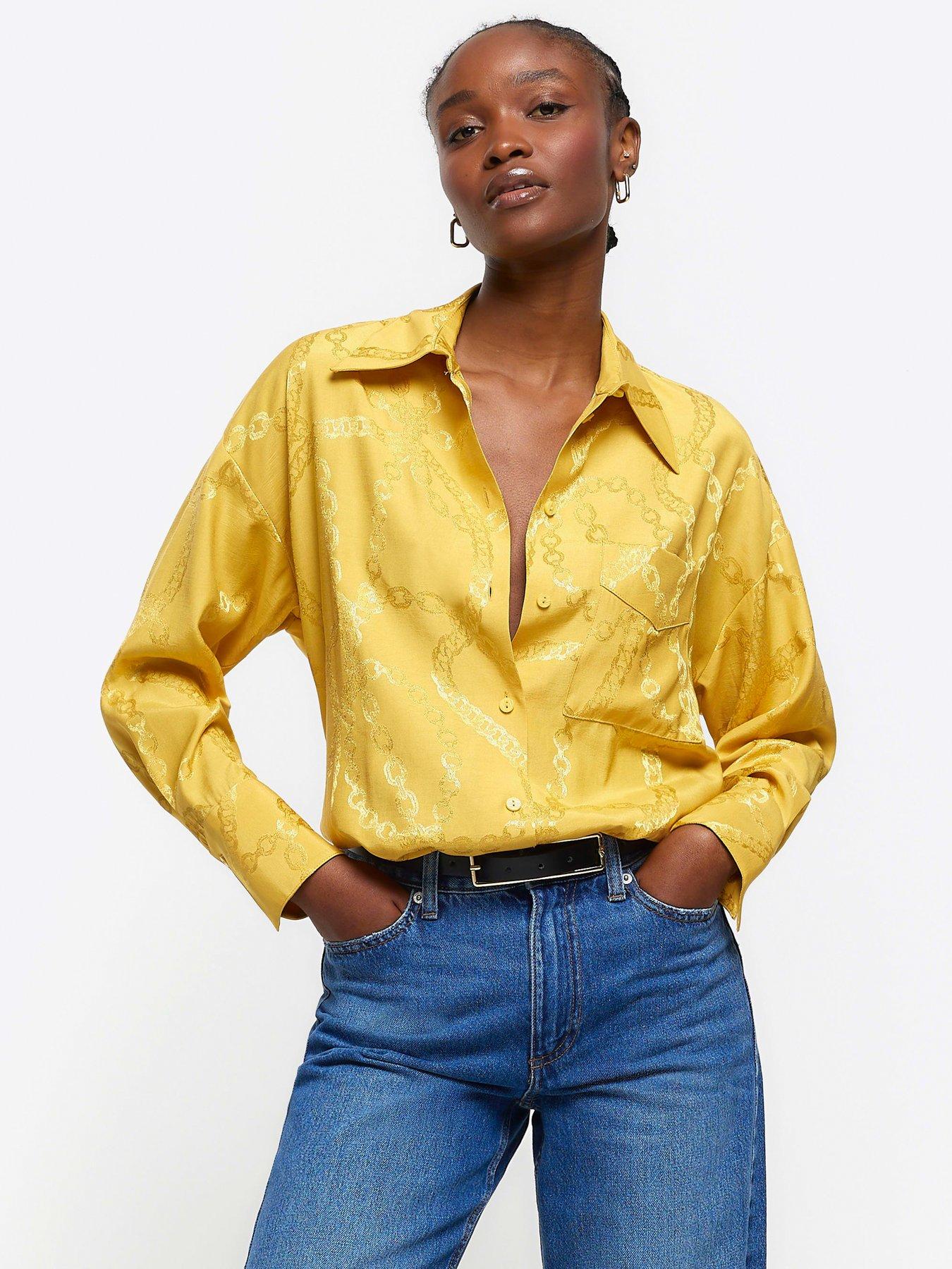 river island silk shirt