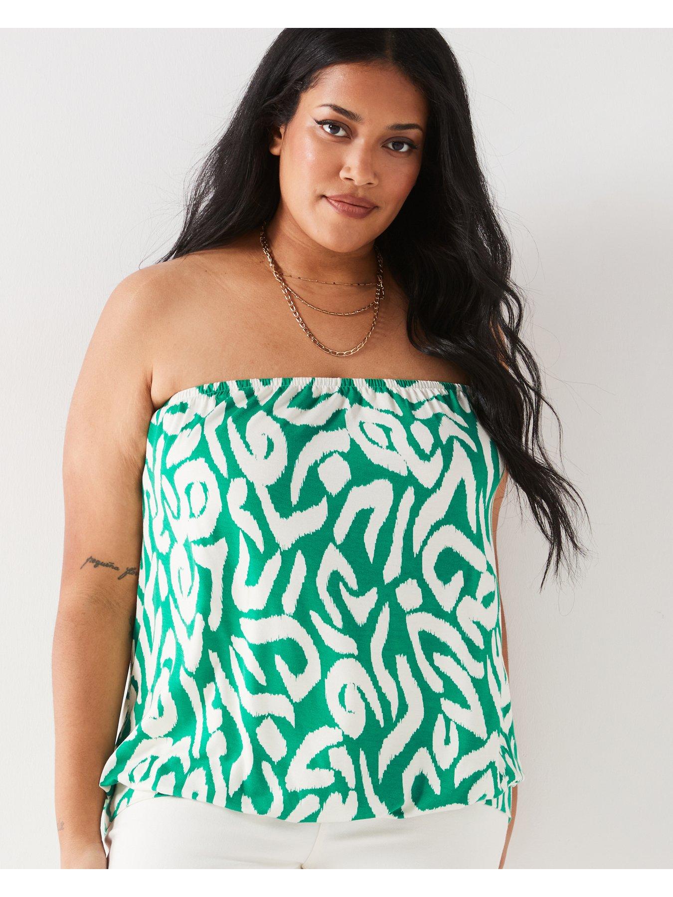 v-by-very-curve-bandeau-banded-hem-top-print