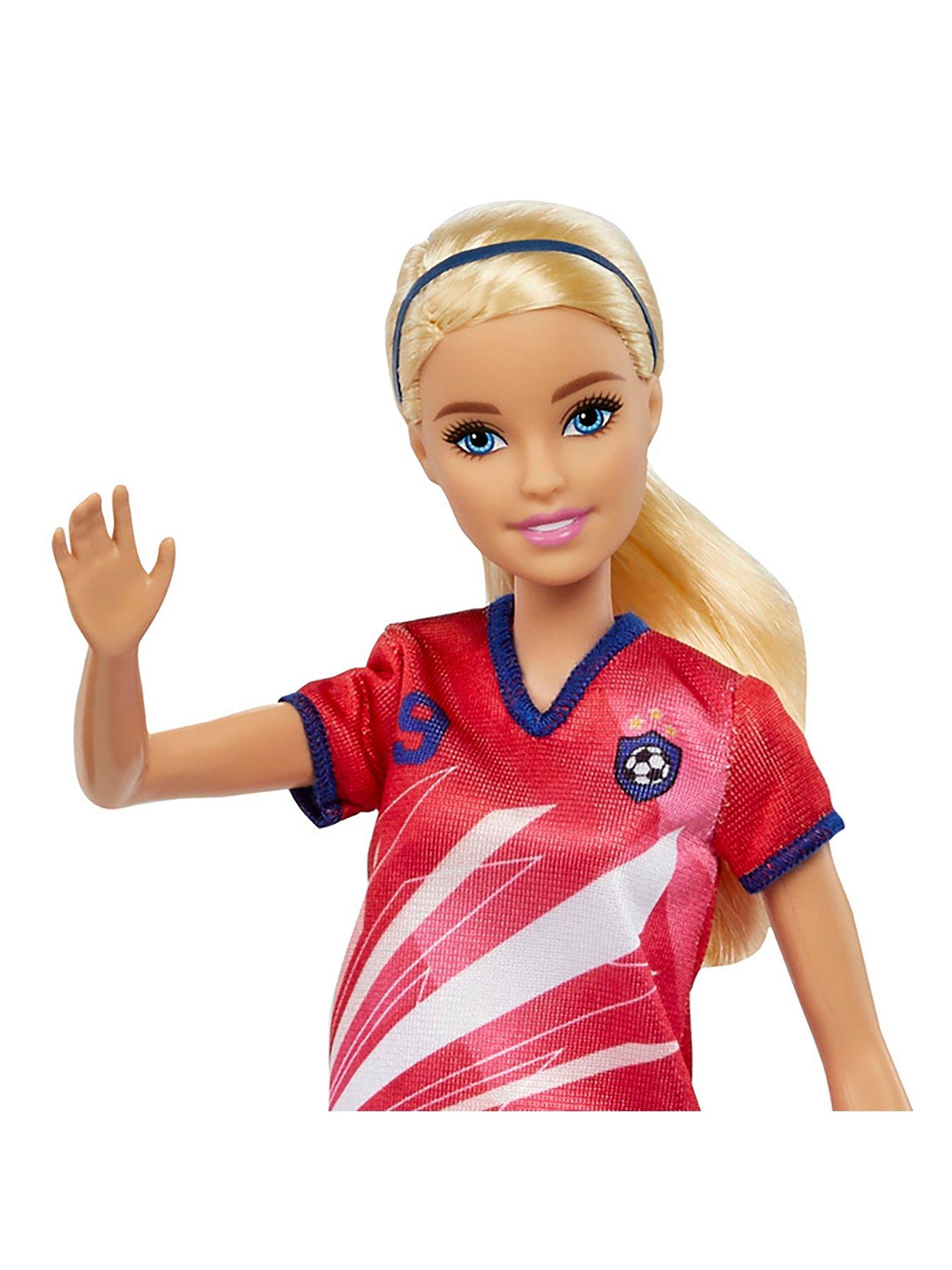 Barbie football hot sale doll