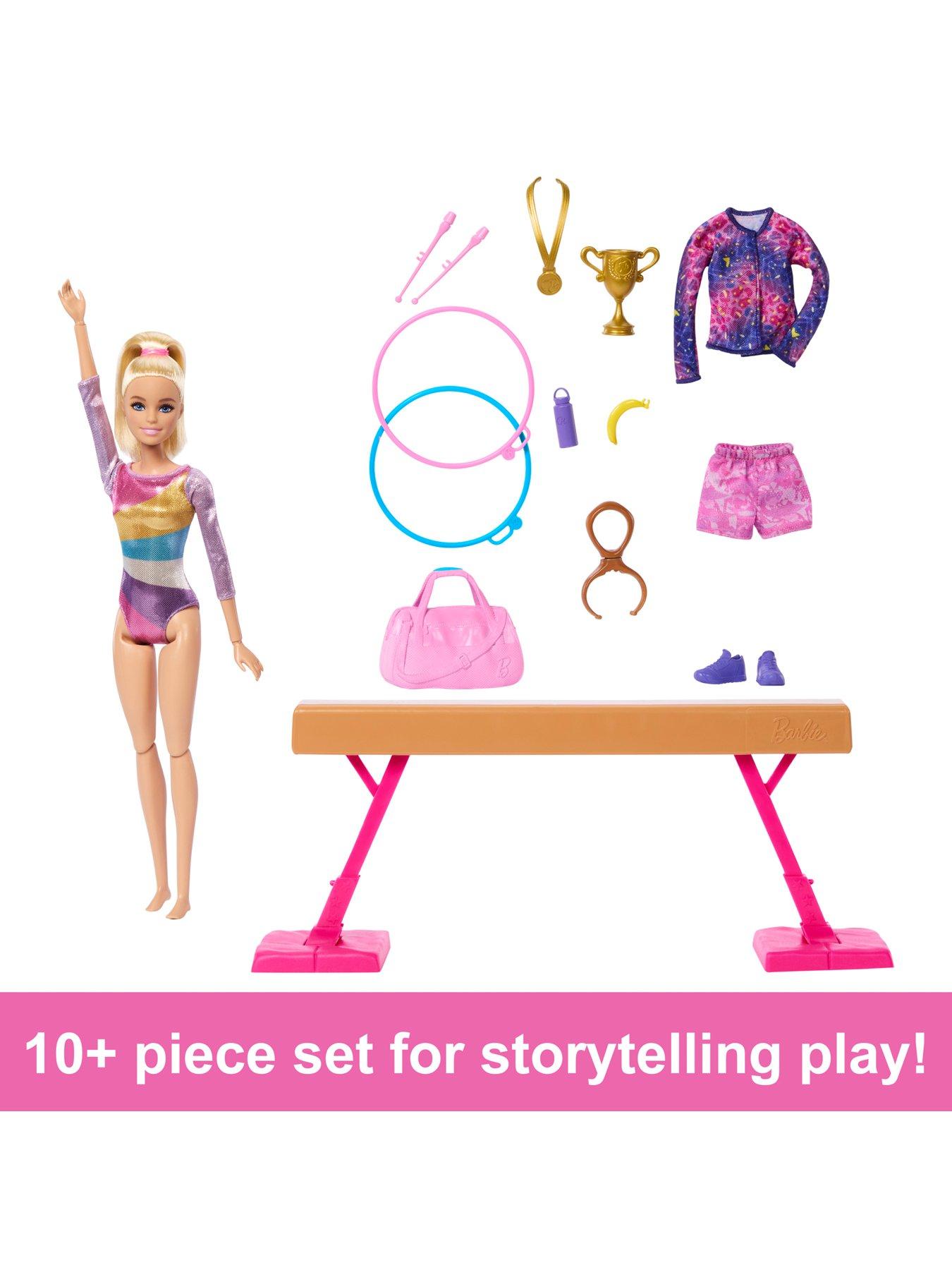Image 2 of 6 of Barbie Gymnastics Playset, Doll and Accessories
