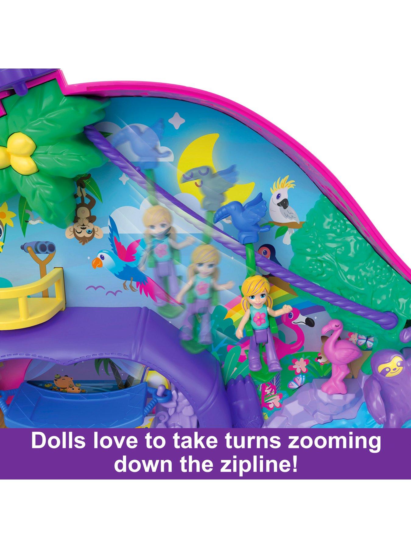 Image 5 of 8 of Polly Pocket Sloth Family Wearable Purse Compact Playset