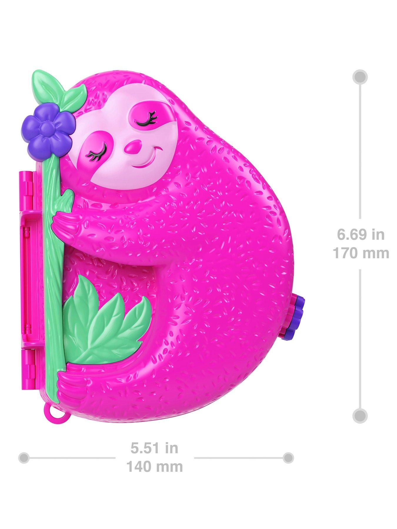 Image 6 of 8 of Polly Pocket Sloth Family Wearable Purse Compact Playset