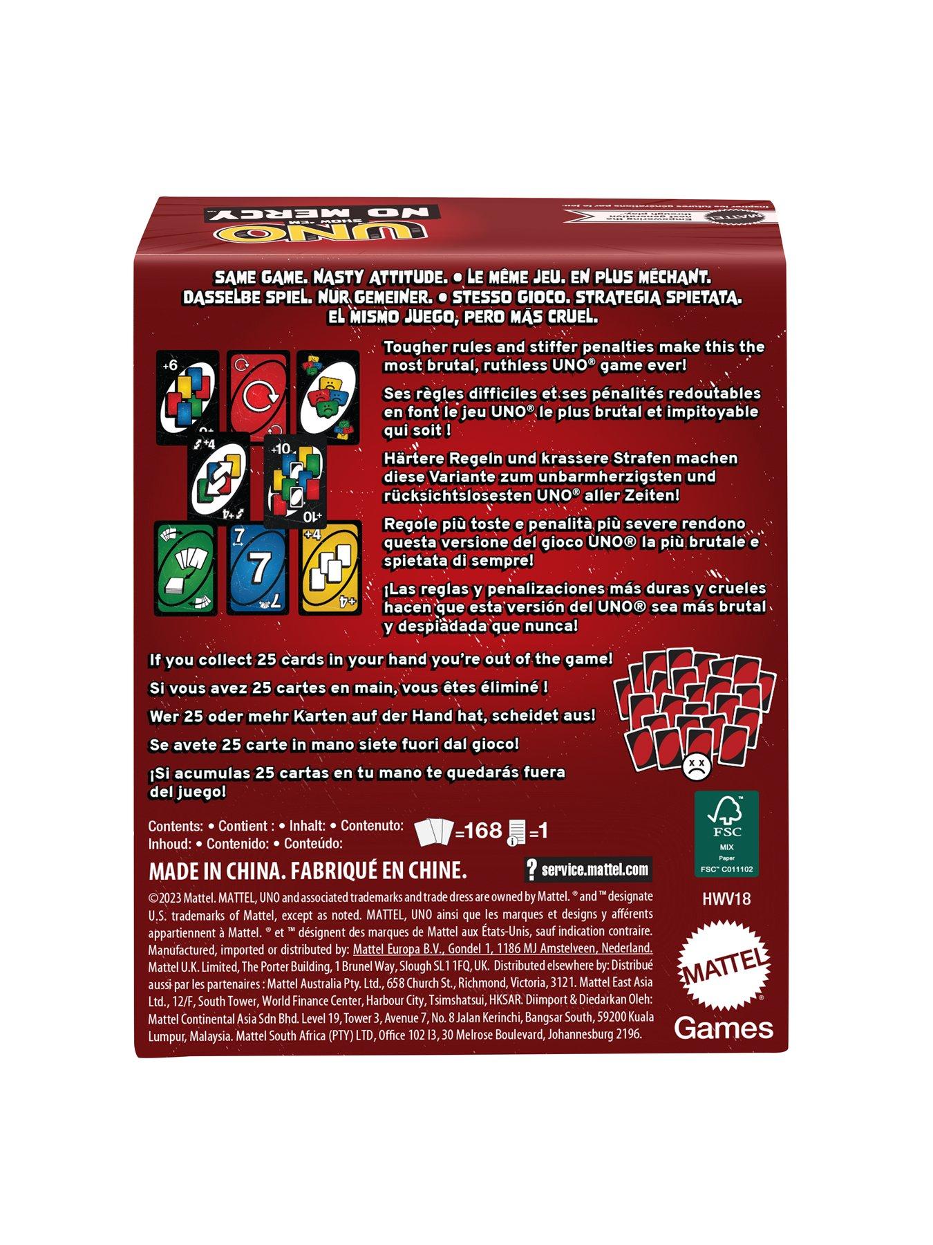 Image 7 of 8 of Uno Show 'em No Mercy Card Game