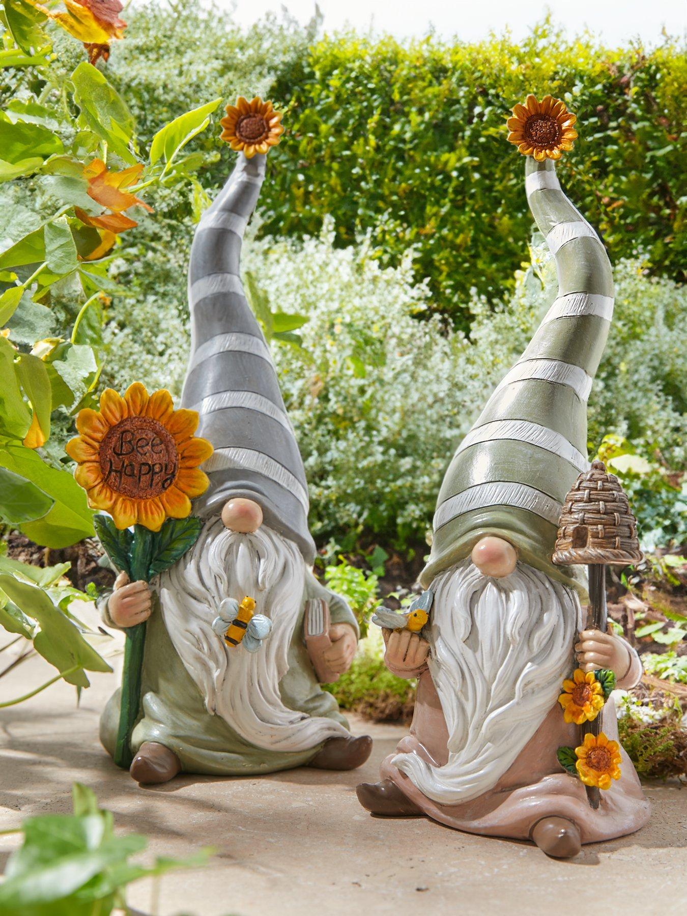 Heaven Sends Set of 2 Gonks with Bees and Sunflowers (25cm)