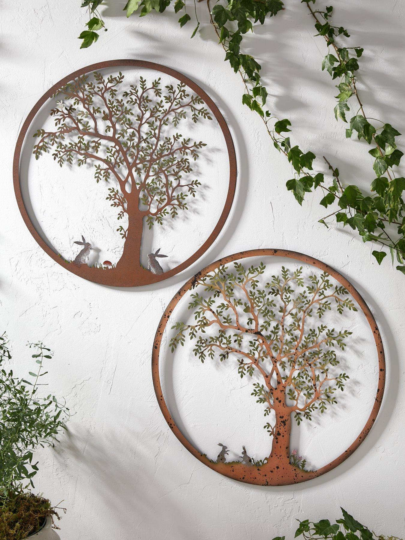 heaven-sends-rabbit-and-tree-cut-out-wall-plaques-set-of-2