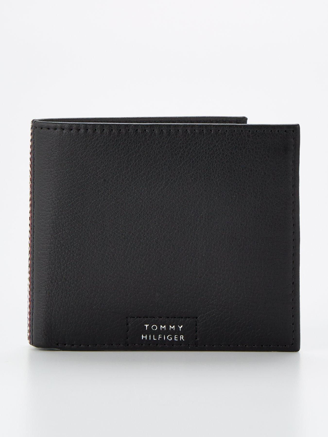 TOMMY HILFIGER Eton Wallet N /S With Coin Pocket Purse Black Black