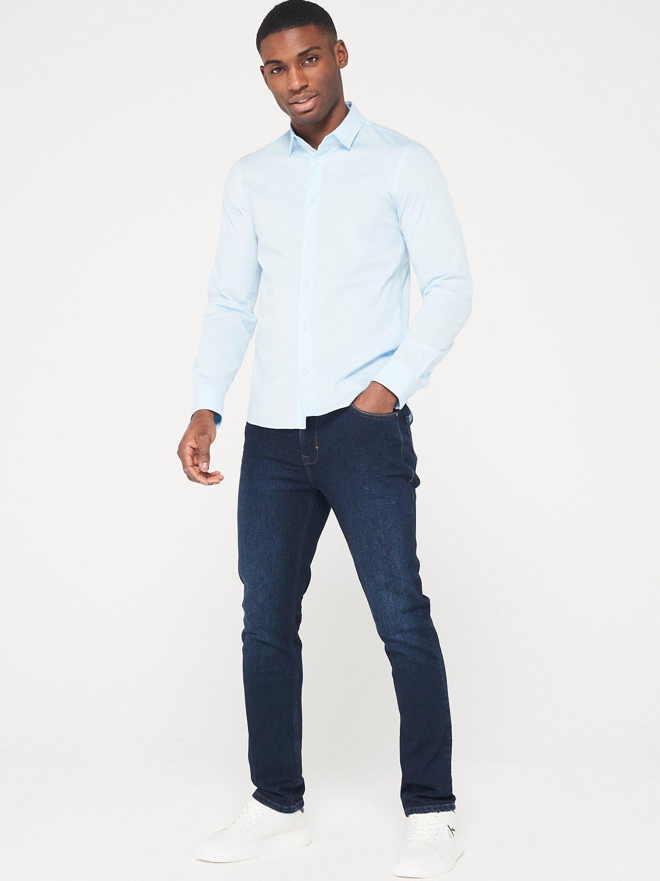 calvin-klein-poplin-stretch-slim-shirt-light-blueback