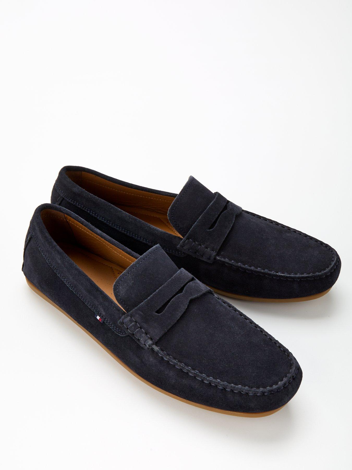 Image 6 of 6 of Tommy Hilfiger Casual Suede Driver Shoe - Navy