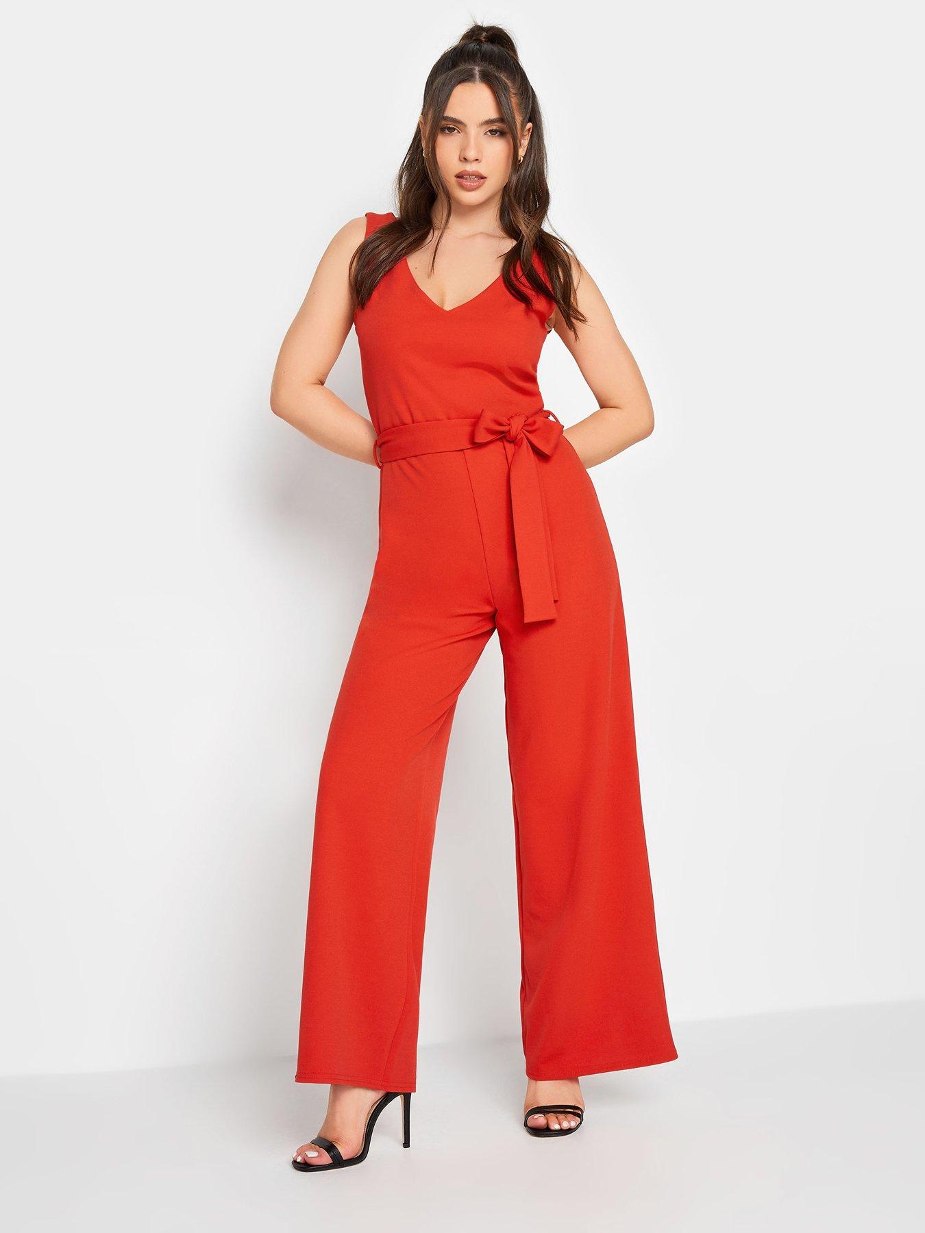 pixiegirl-petite-orange-scuba-side-stripe-jumpsuit