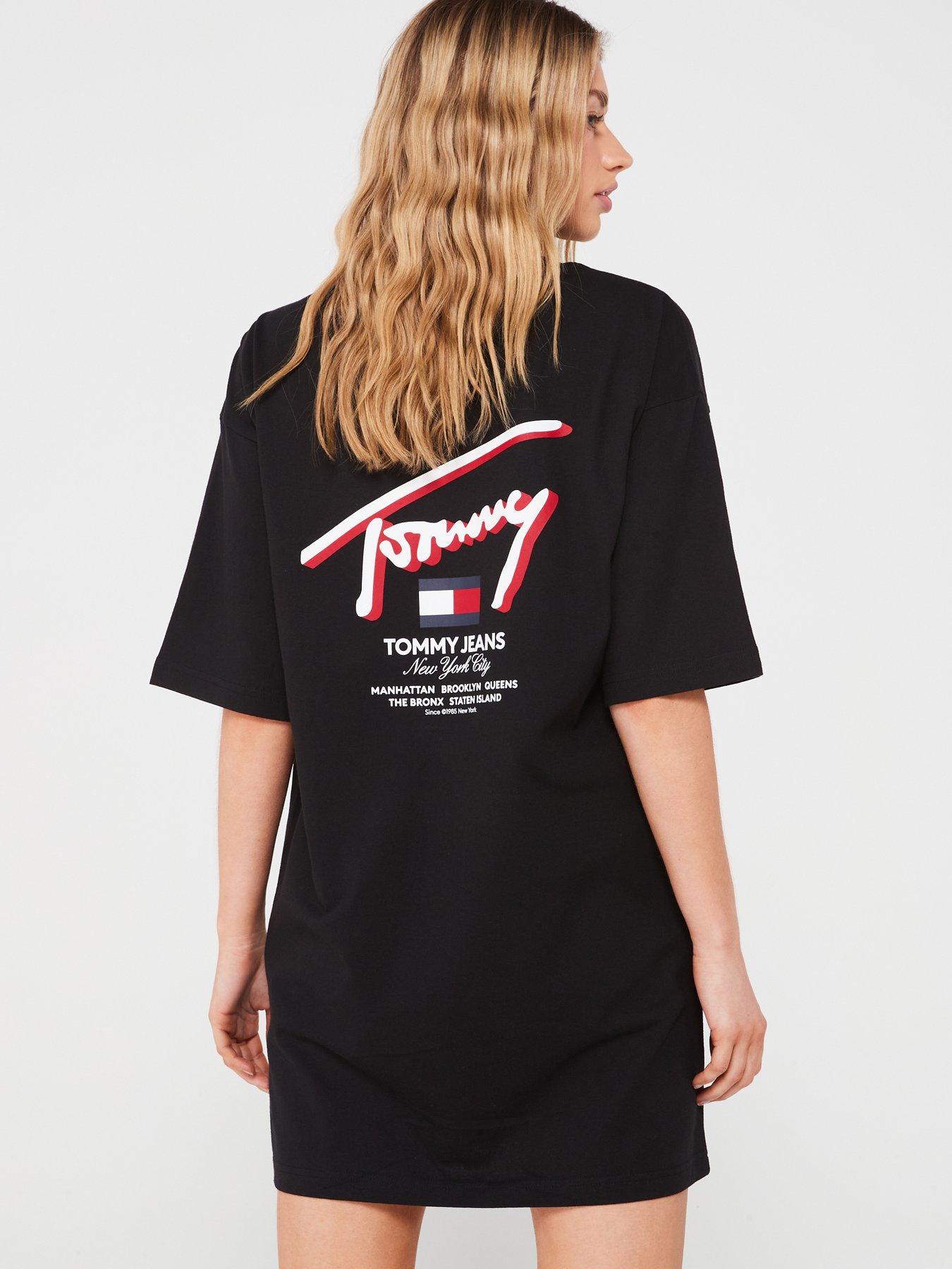 Tommy jeans t shirt dress sales