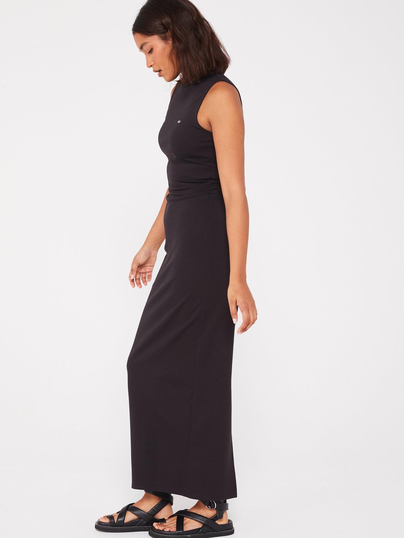 tommy-jeans-bodycon-maxi-dress-blackback