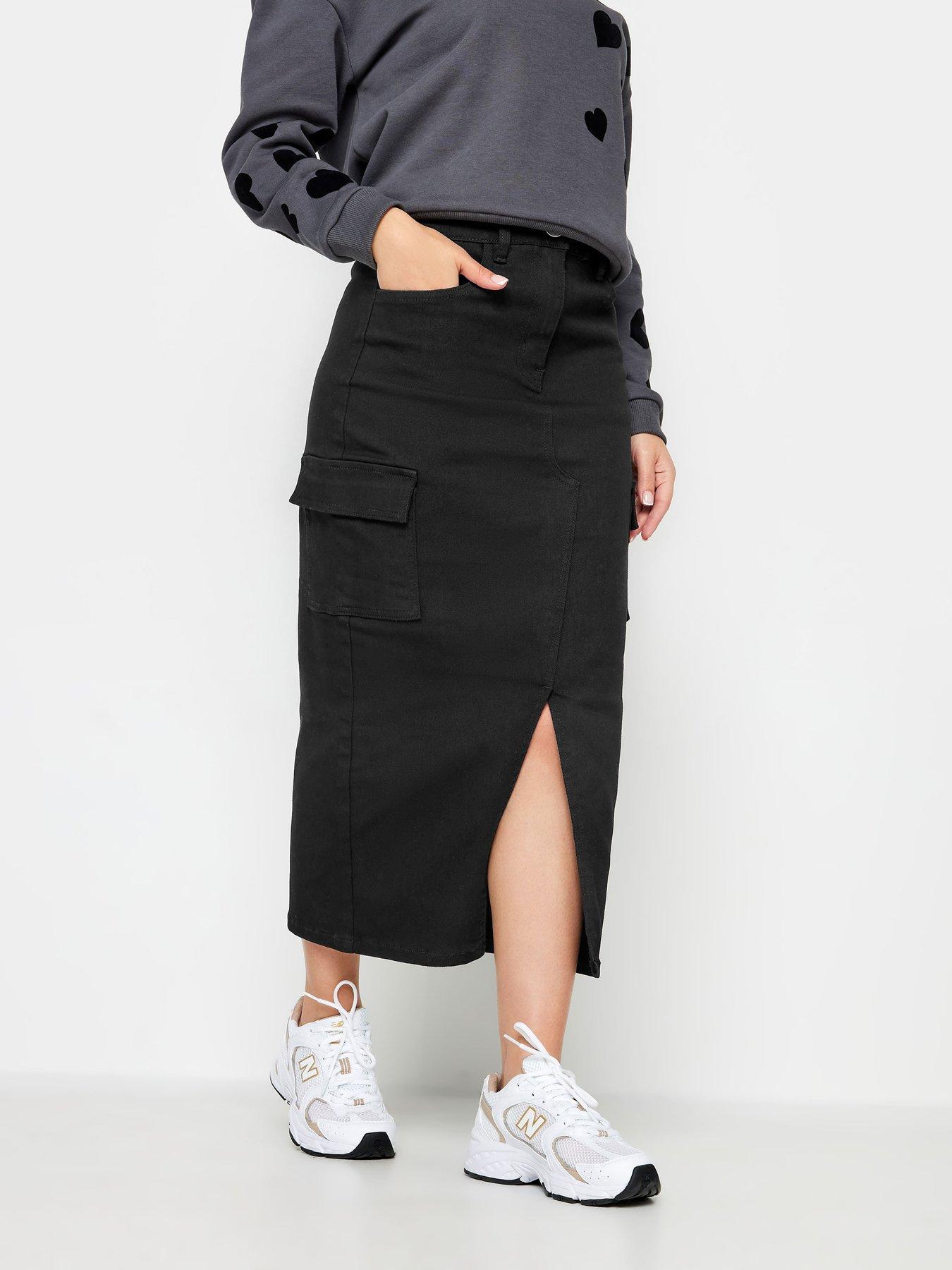 Midi skirt shop with pockets petite