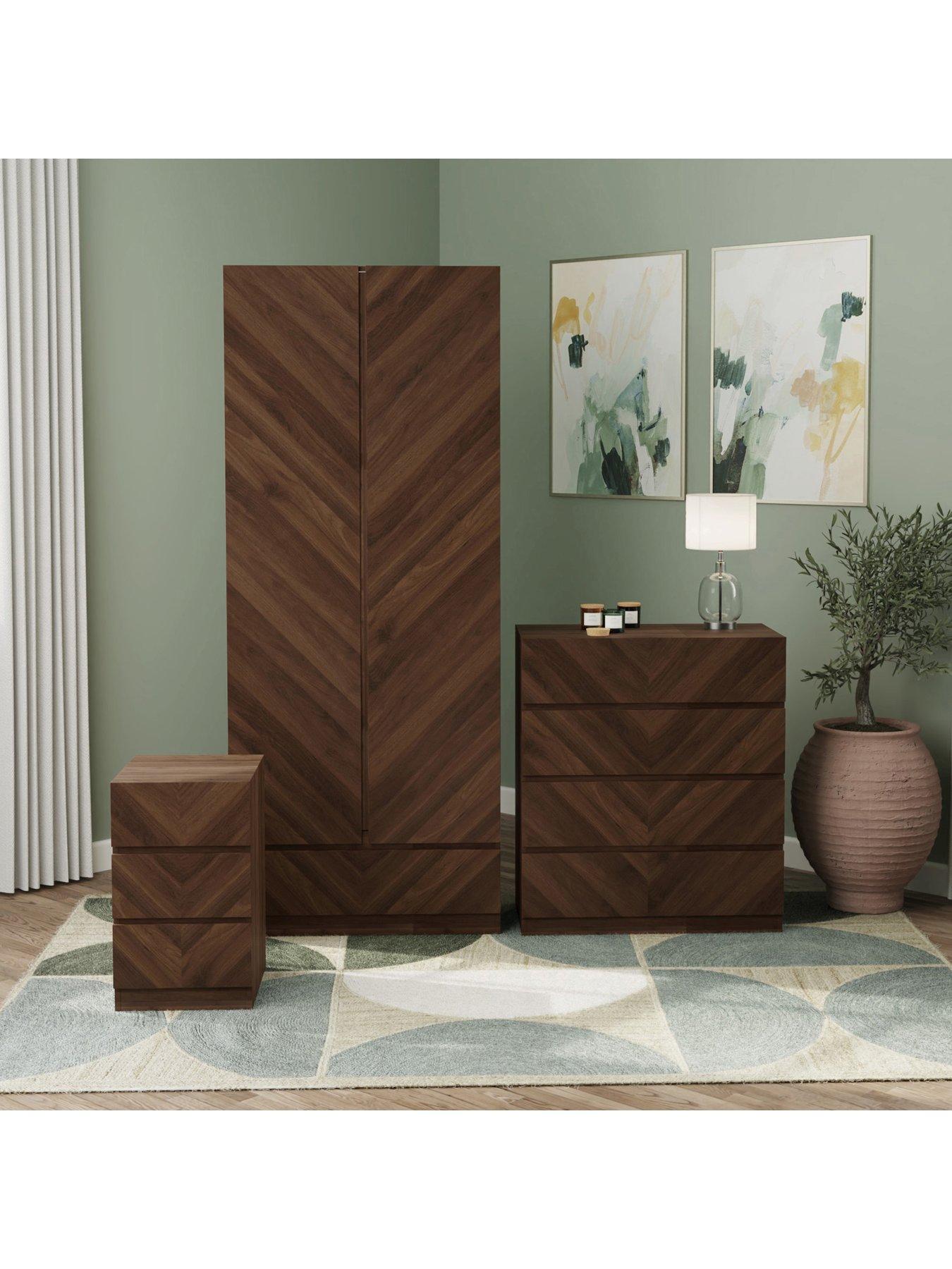 gfw-catania-3-piece-package-deal-2nbspdoor-1-drawer-wardrobe-4-drawer-chest-and-anbspbedside-chestnbsp--walnut