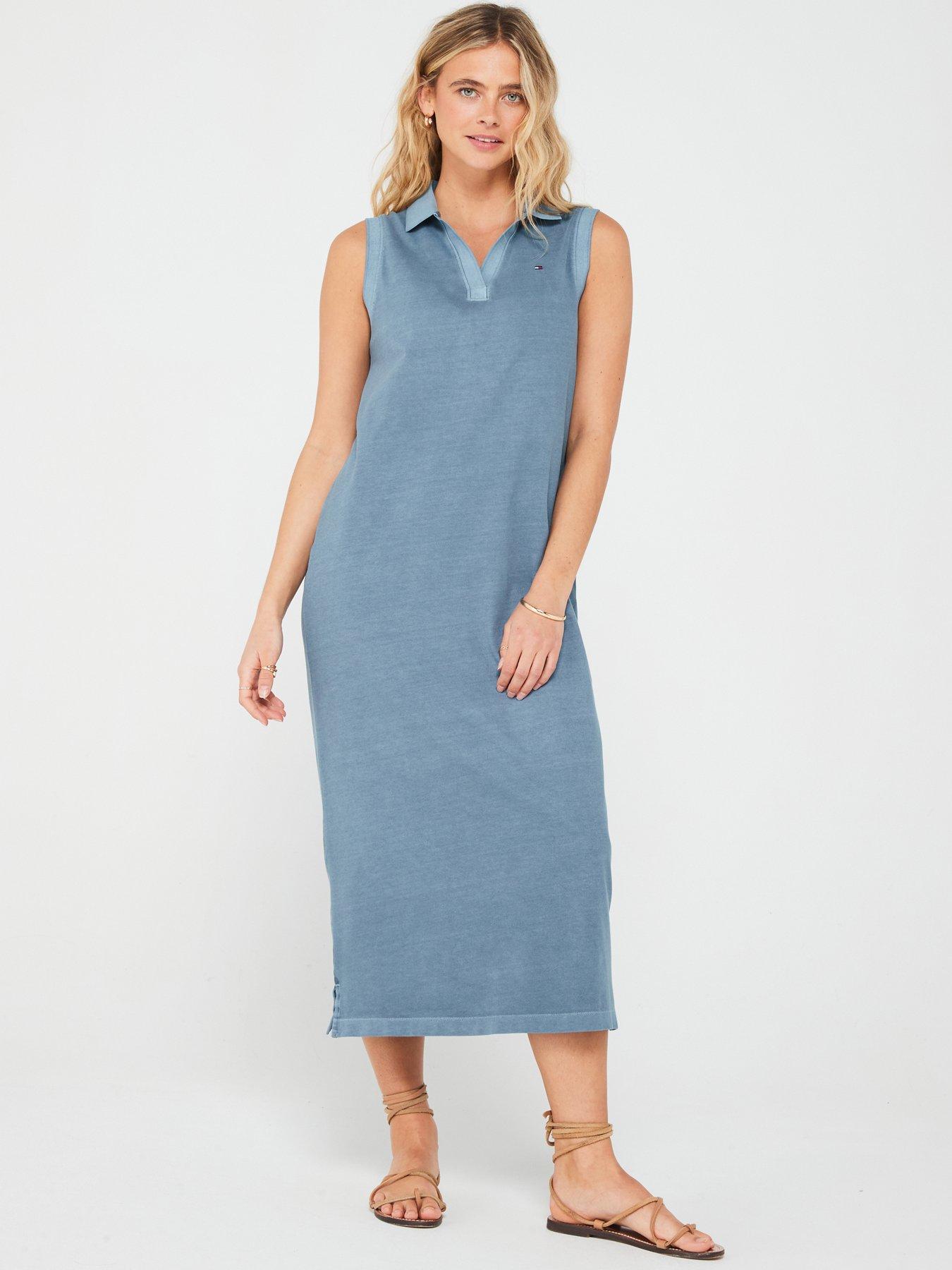 tommy-hilfiger-polo-midi-dress-blue