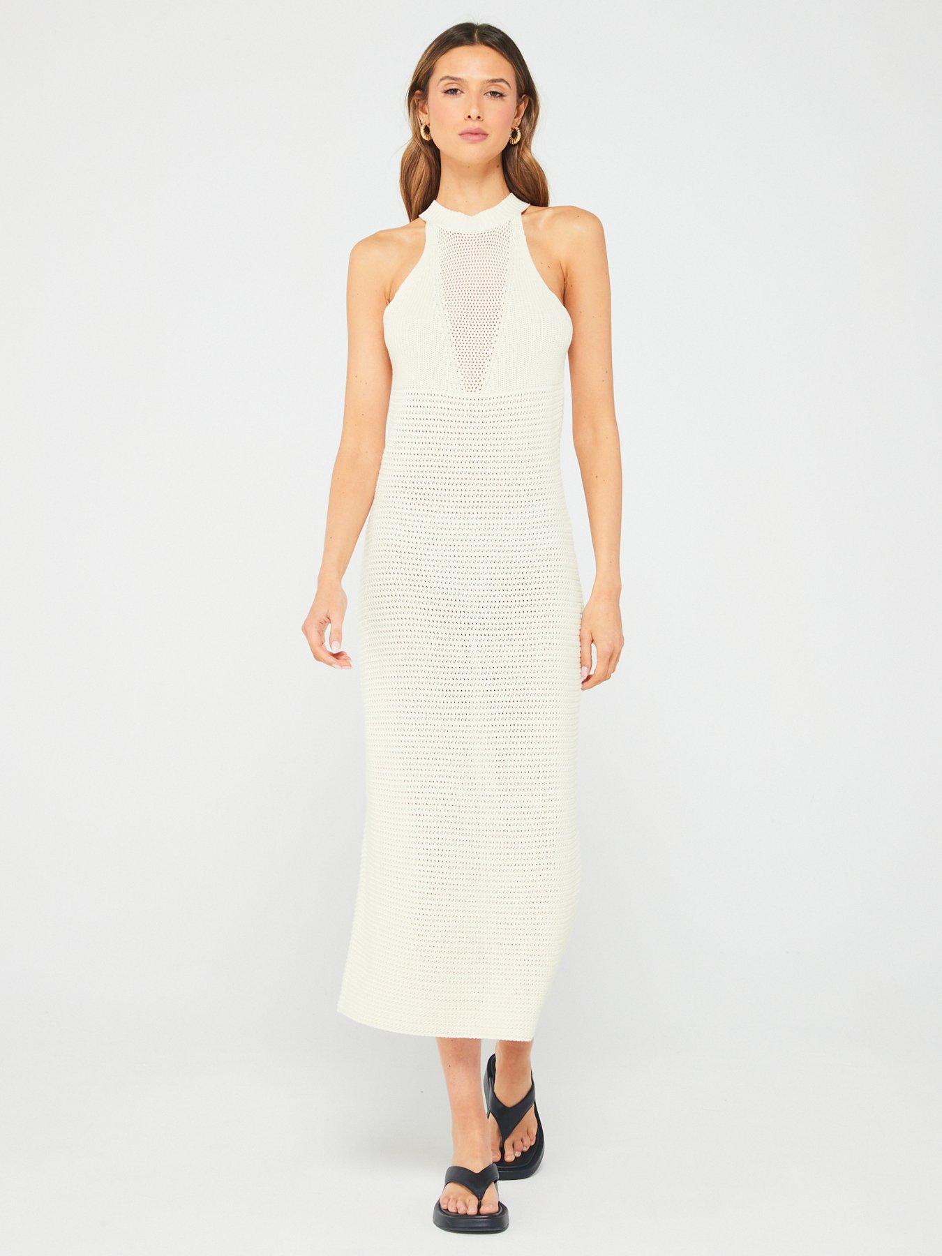 tommy-hilfiger-crochet-midi-dress-beige