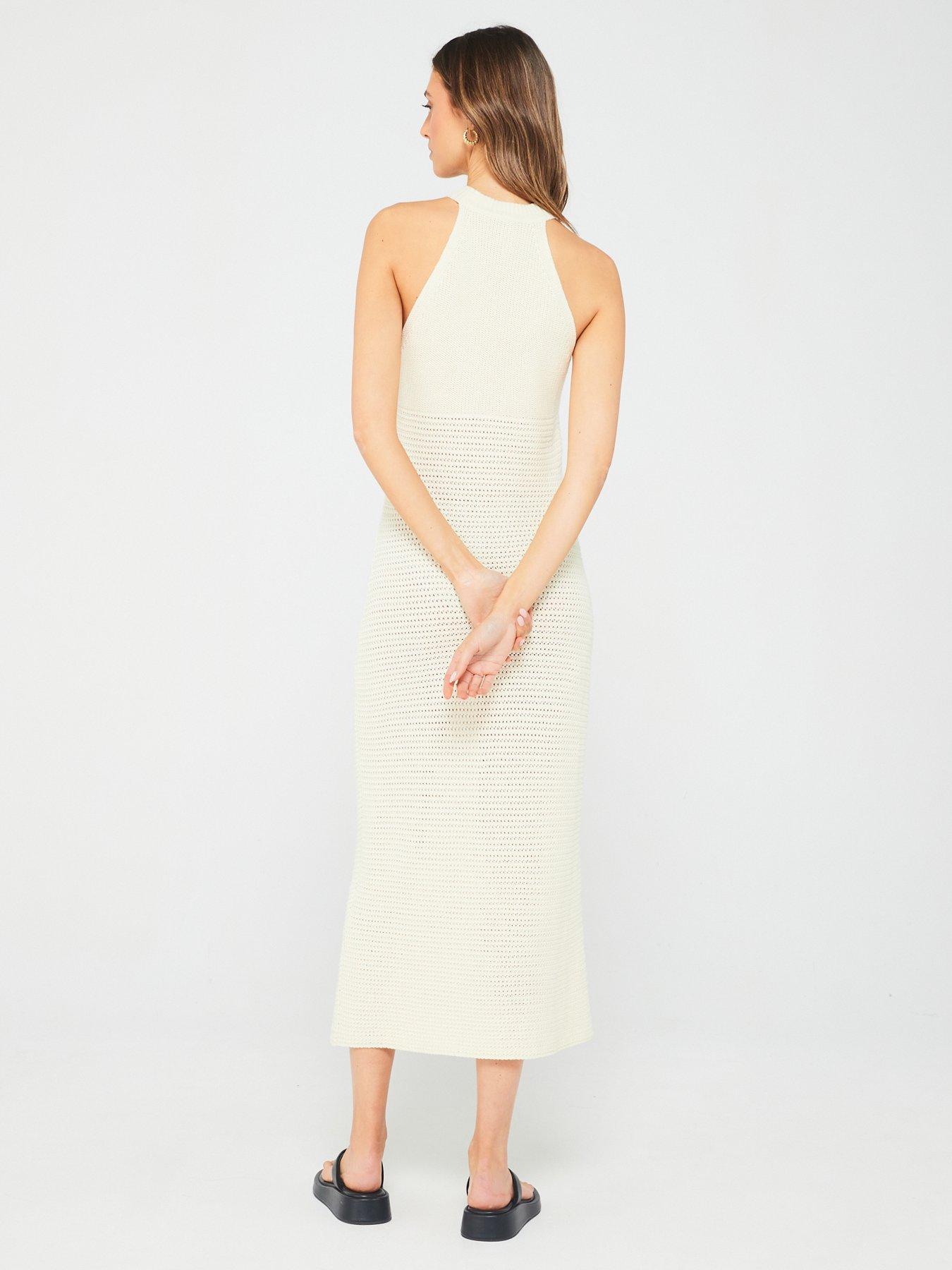 tommy-hilfiger-crochet-midi-dress-beigestillFront