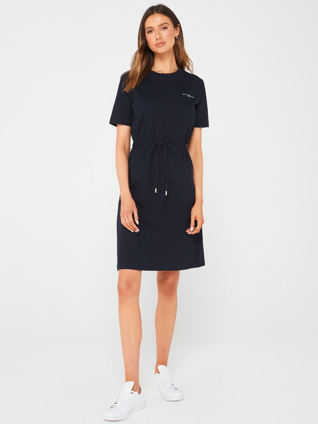 tommy-hilfiger-drawstring-waist-t-shirt-dress-navyback