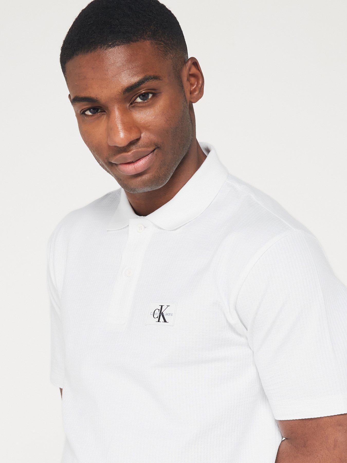 calvin-klein-jeans-texture-polo-shirt-whiteoutfit