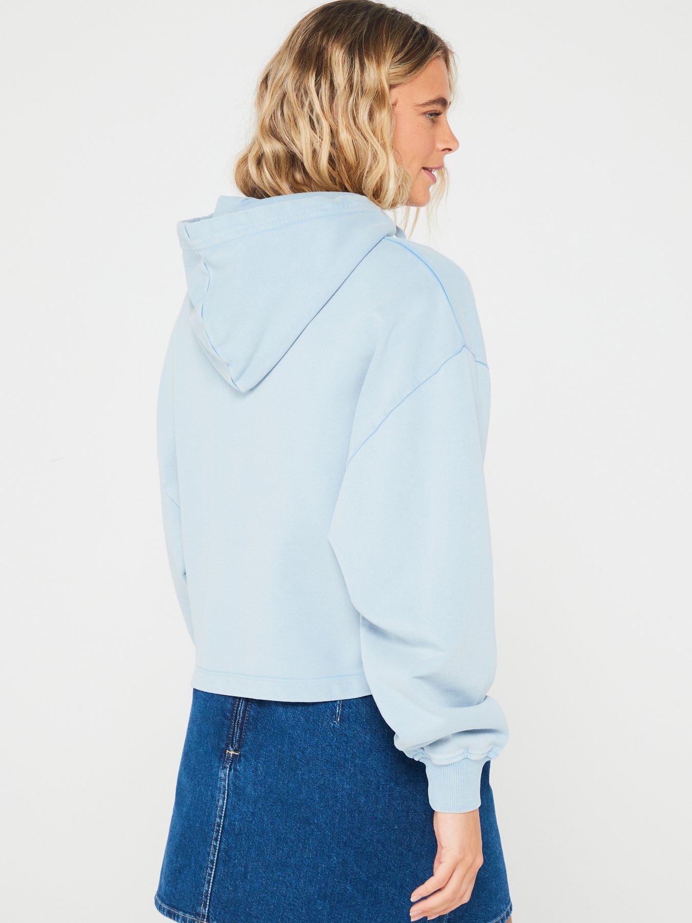 calvin-klein-jeans-label-hoodie-bluestillFront