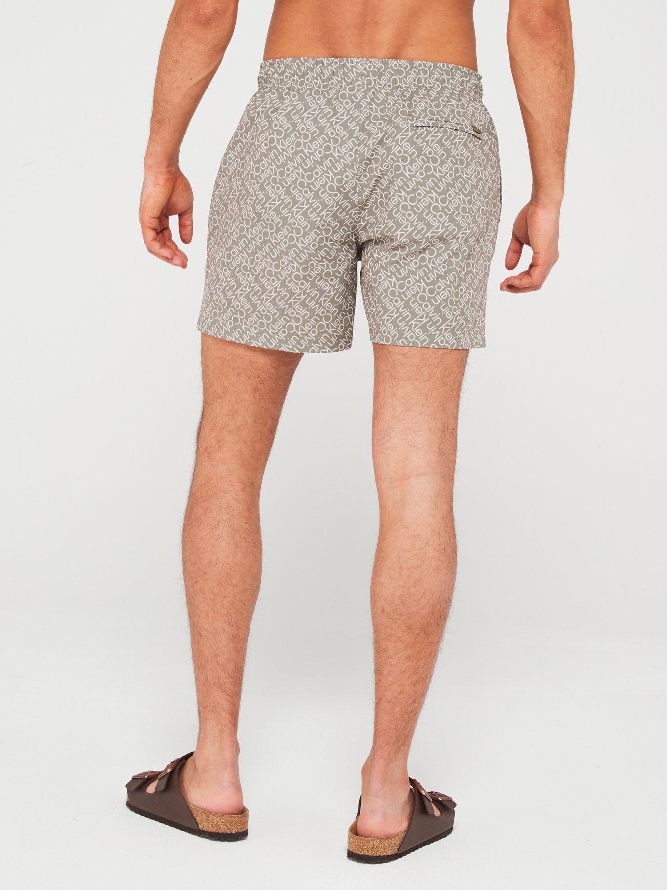 Khaki calvin klein swim shorts best sale