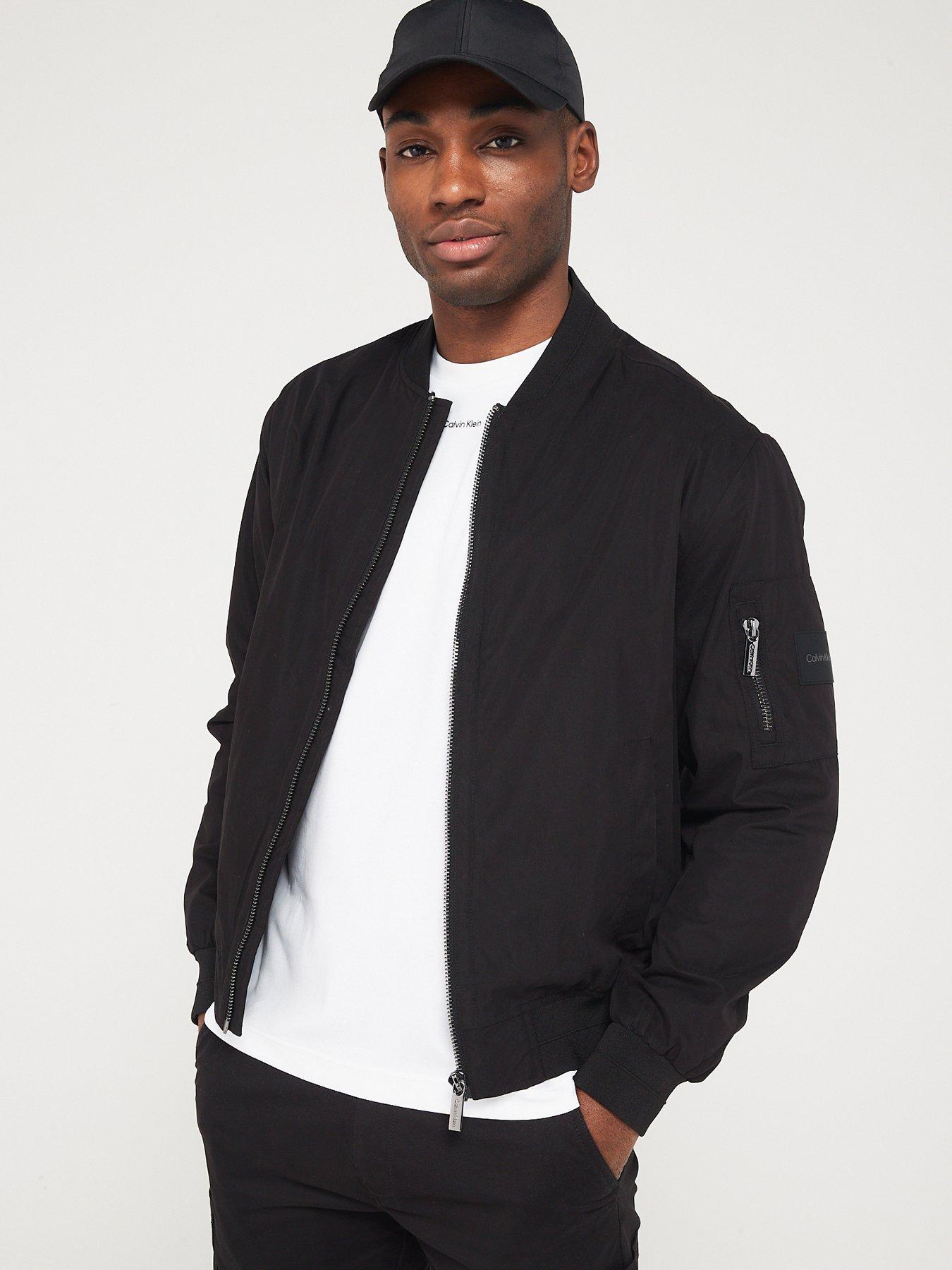 Black, Bomber Jackets, Coats & jackets, Men