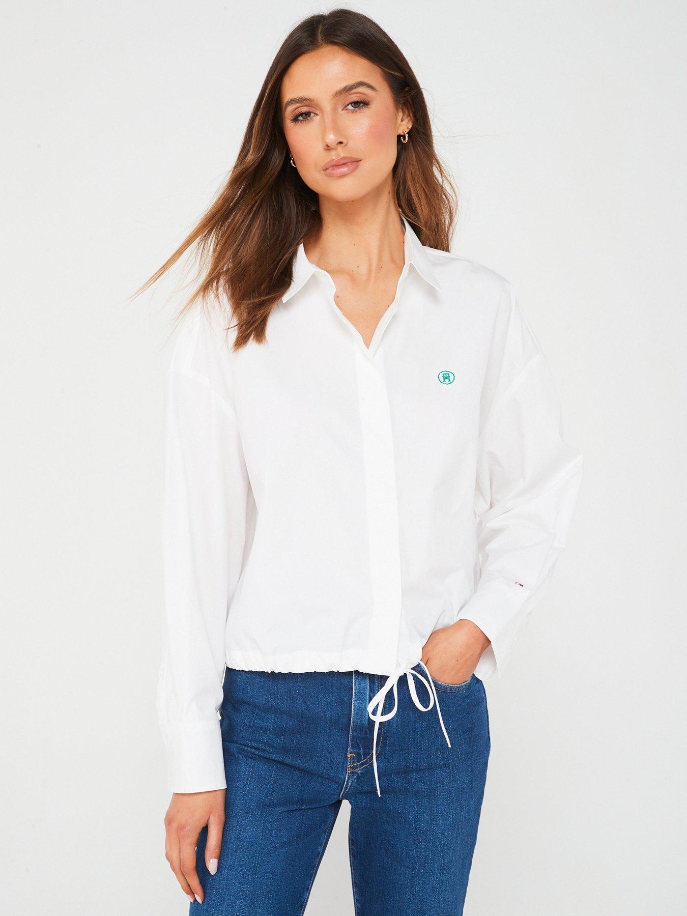 tommy-hilfiger-drawstring-waist-shirt-white