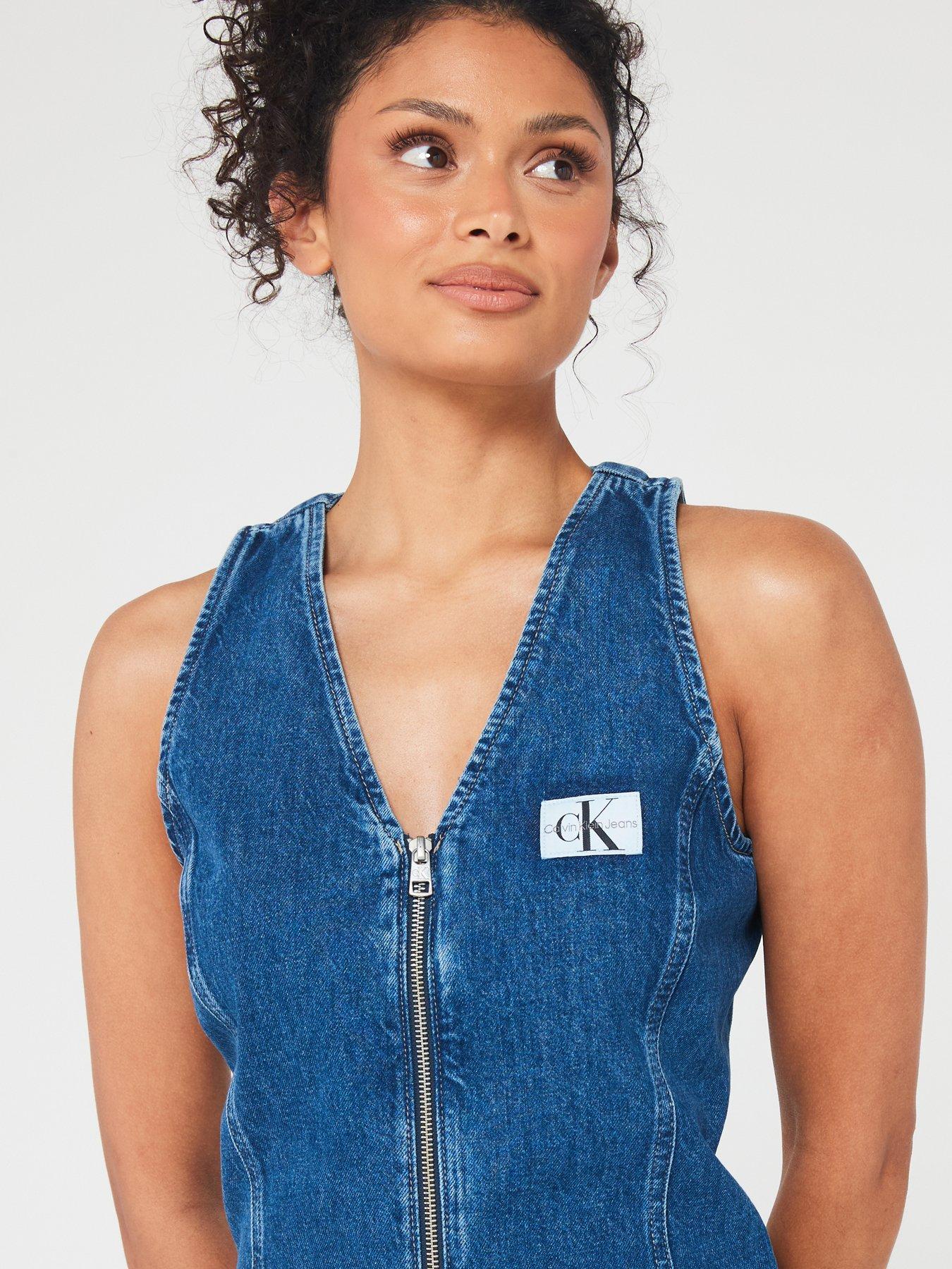 calvin-klein-jeans-sleeveless-denim-mini-dress-blueoutfit