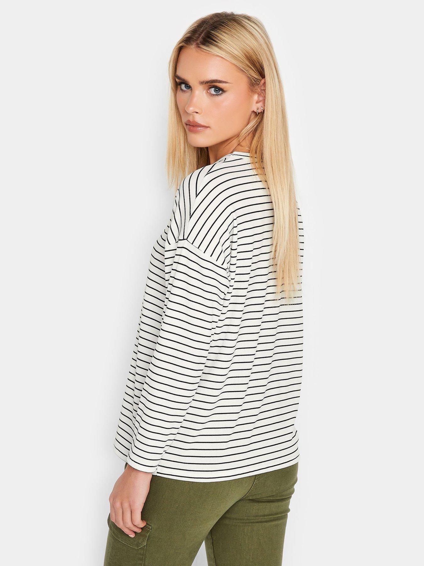 pixiegirl-petite-mono-stripe-long-sleeve-topstillFront