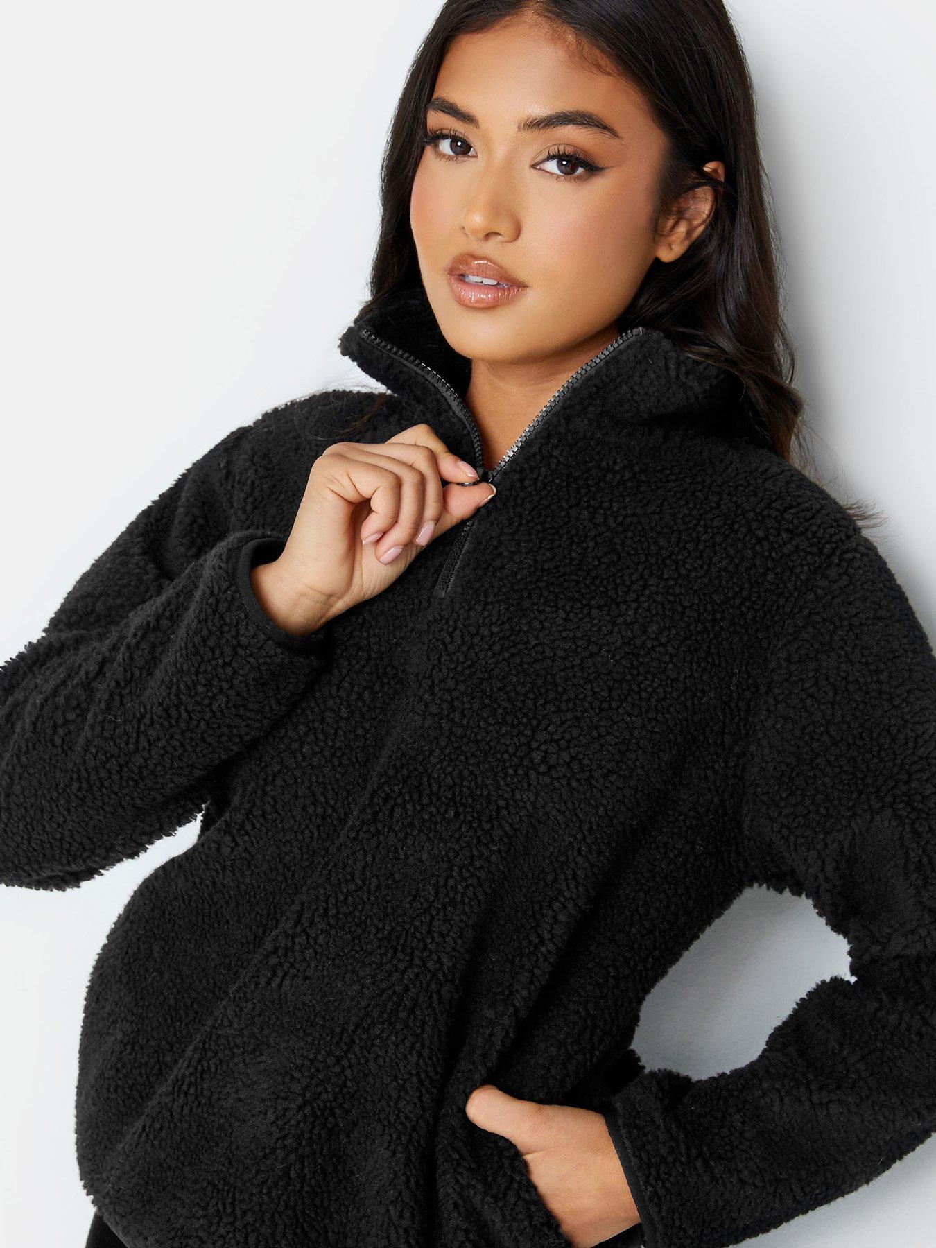 pixiegirl-petite-black-half-zip-borg-topoutfit