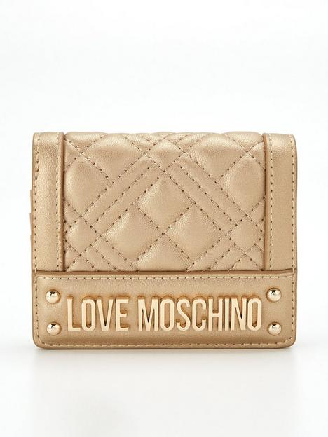 love-moschino-quilted-purse-gold