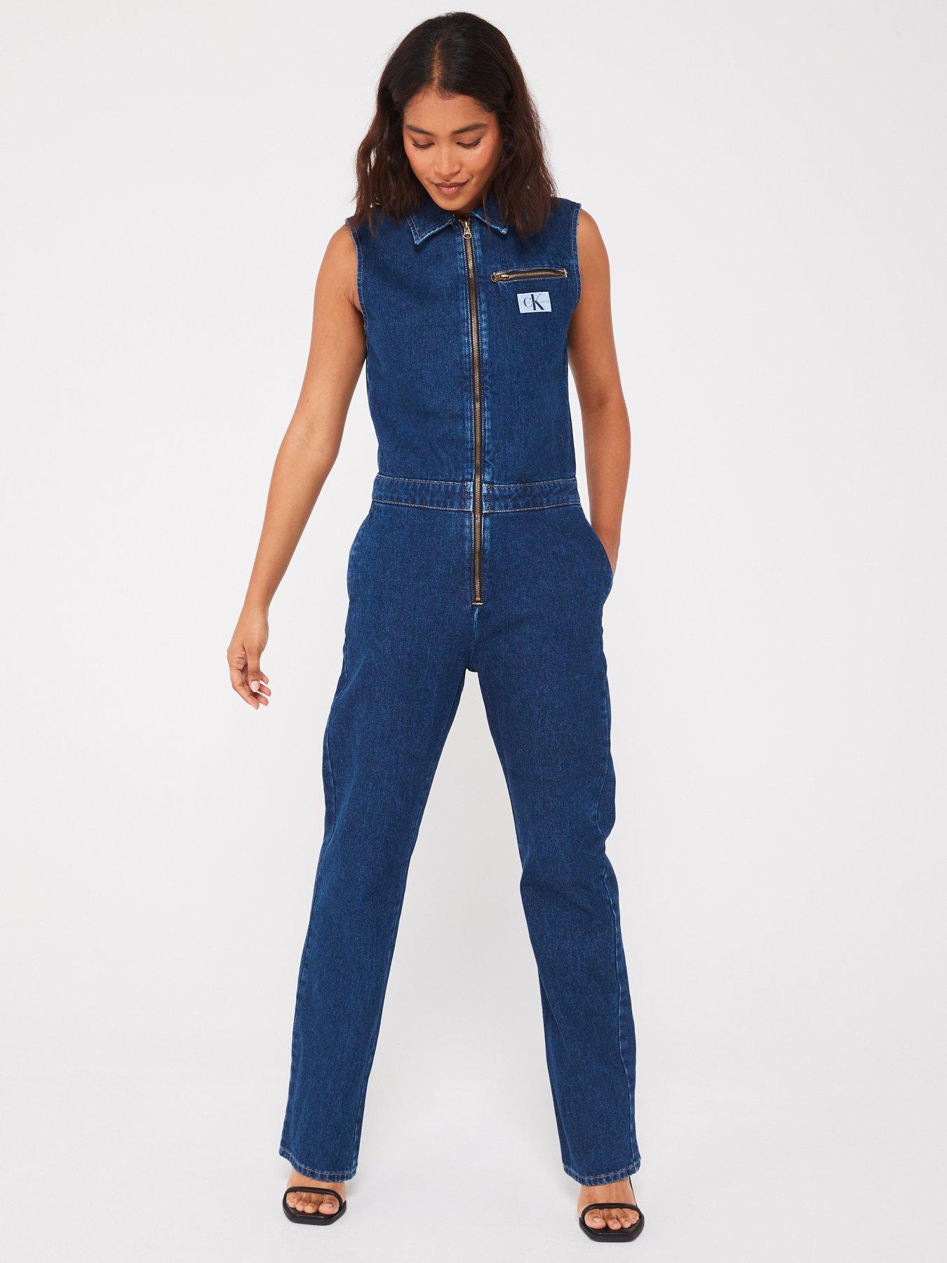 calvin-klein-jeans-zip-through-jumpsuit-blue