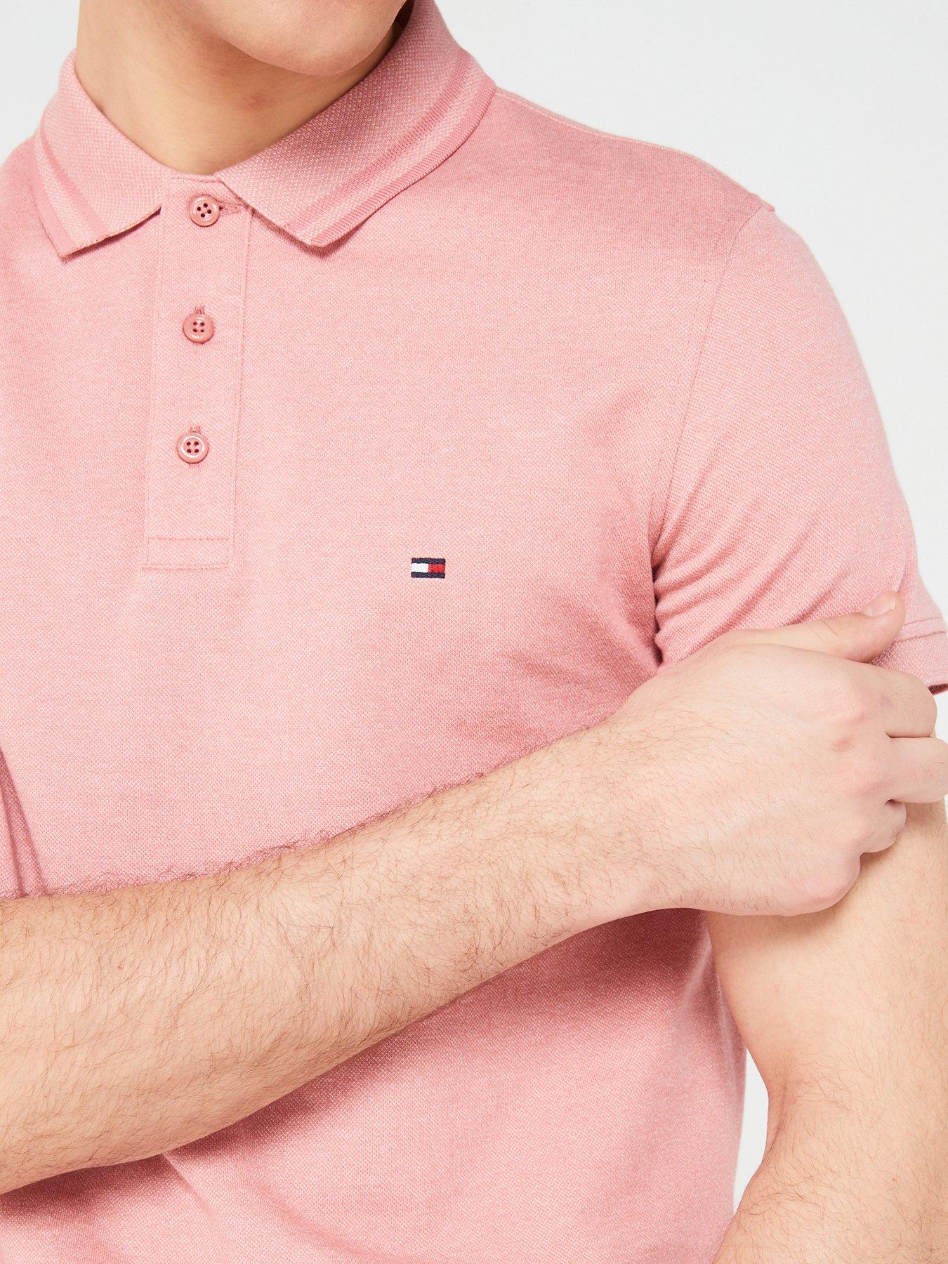 tommy-hilfiger-pretwist-mouline-slim-fit-polo-shirt-peachnbspoutfit