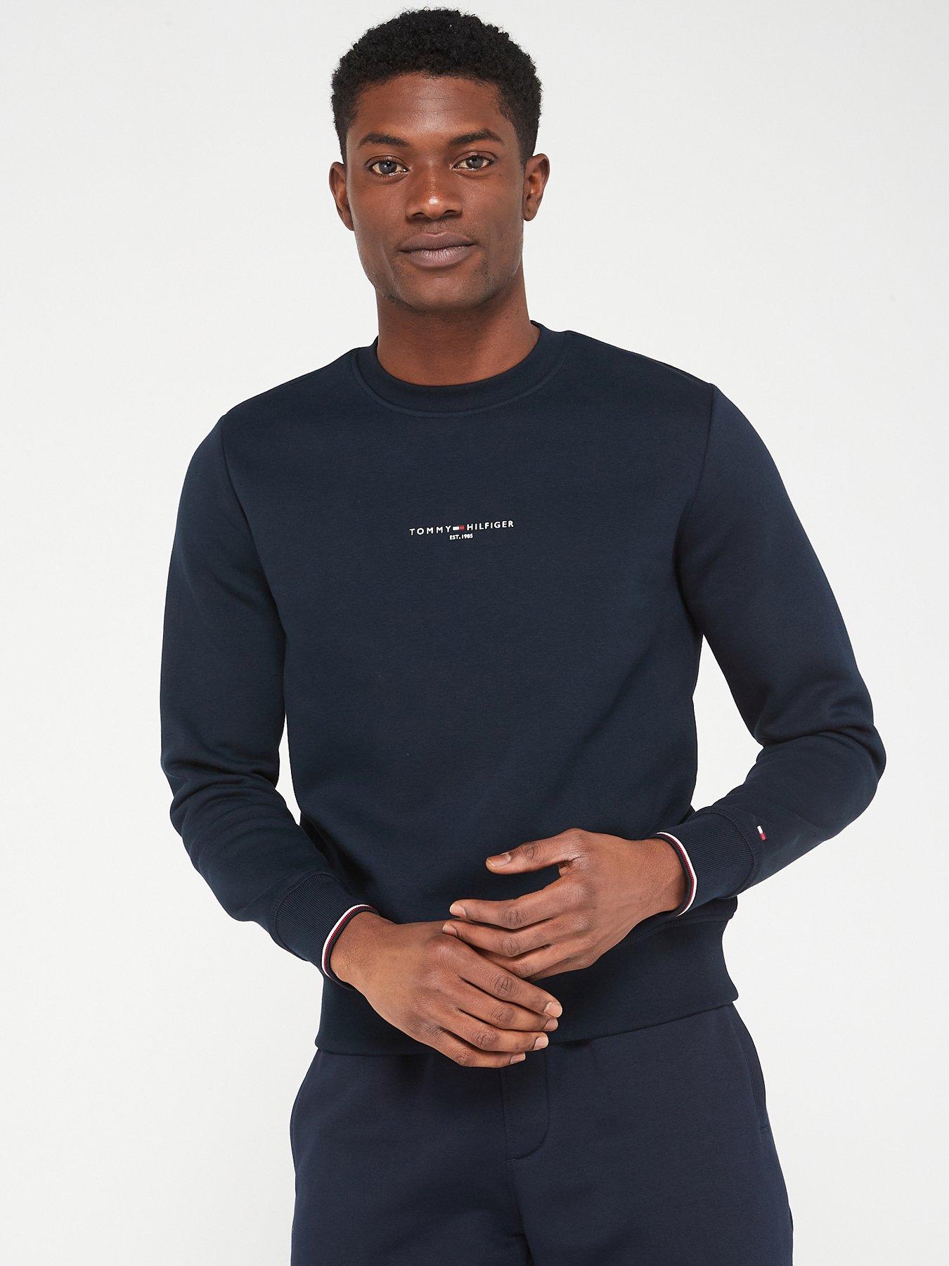 Navy tommy cheap jeans sweatshirt