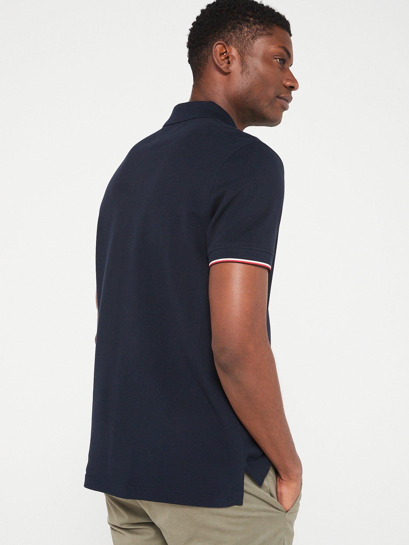 tommy-hilfiger-logo-tipped-regular-fit-polo-shirt-navynbspstillFront