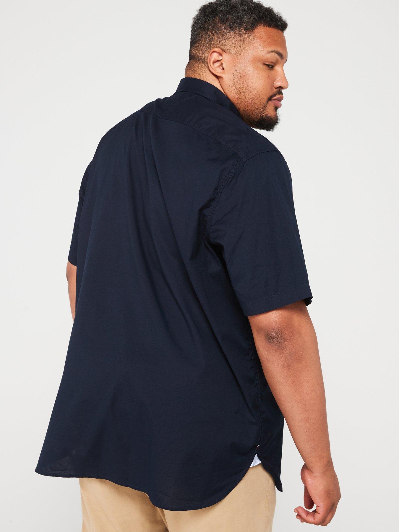 tommy-hilfiger-tommy-hilfiger-big-amp-tall-flex-poplin-regular-fit-shirt-navystillFront