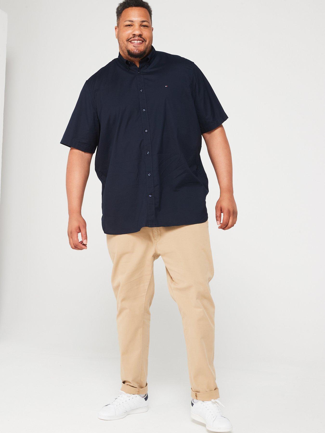 tommy-hilfiger-tommy-hilfiger-big-amp-tall-flex-poplin-regular-fit-shirt-navyback