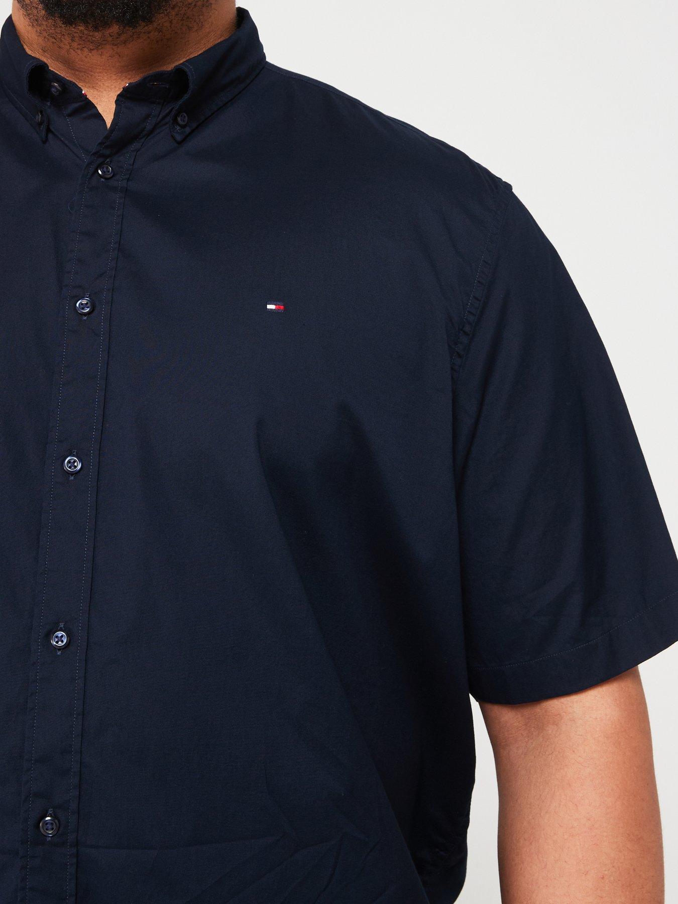 tommy-hilfiger-tommy-hilfiger-big-amp-tall-flex-poplin-regular-fit-shirt-navydetail