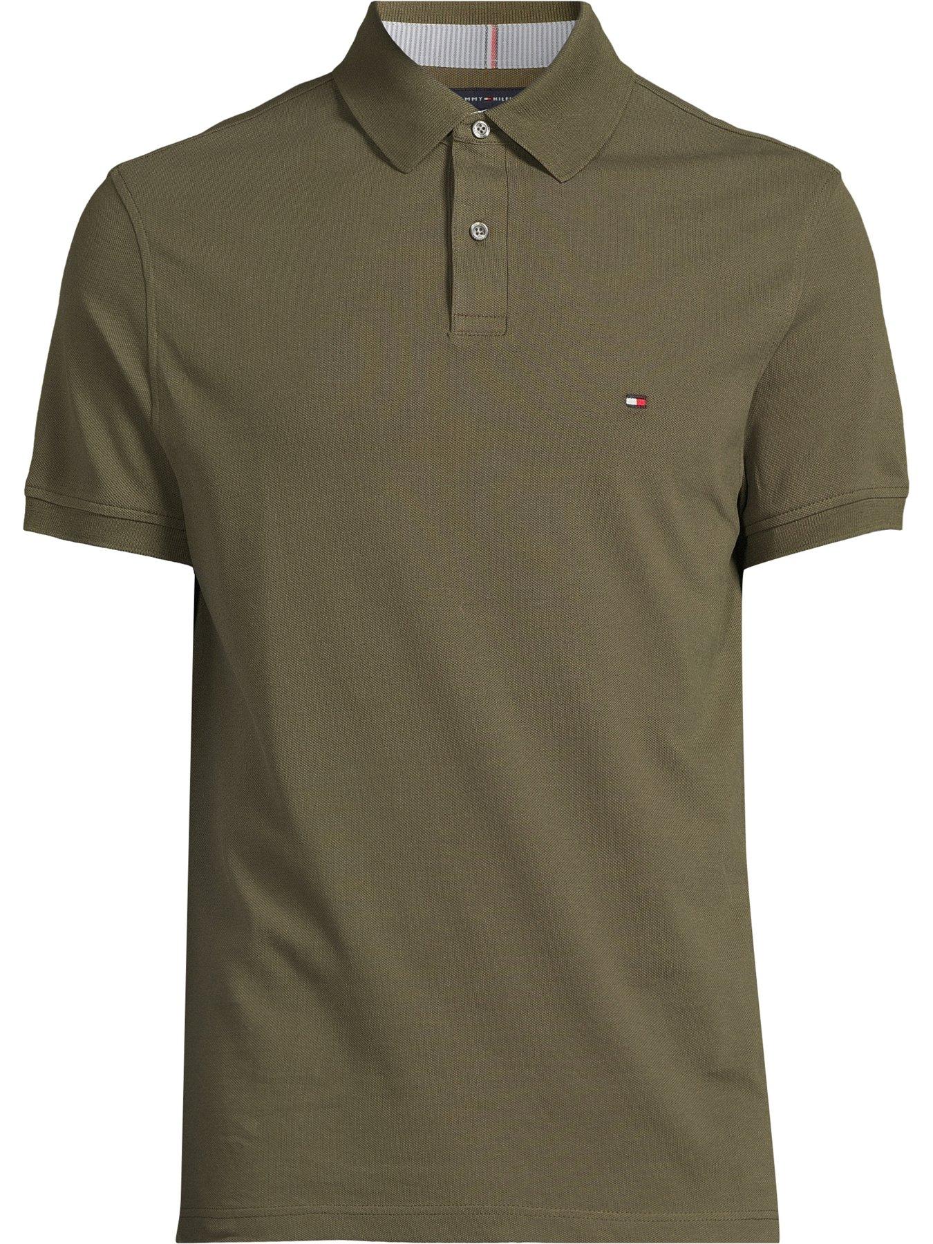 Image 4 of 5 of Tommy Hilfiger 1985 Regular Fit Polo Shirt - Khaki