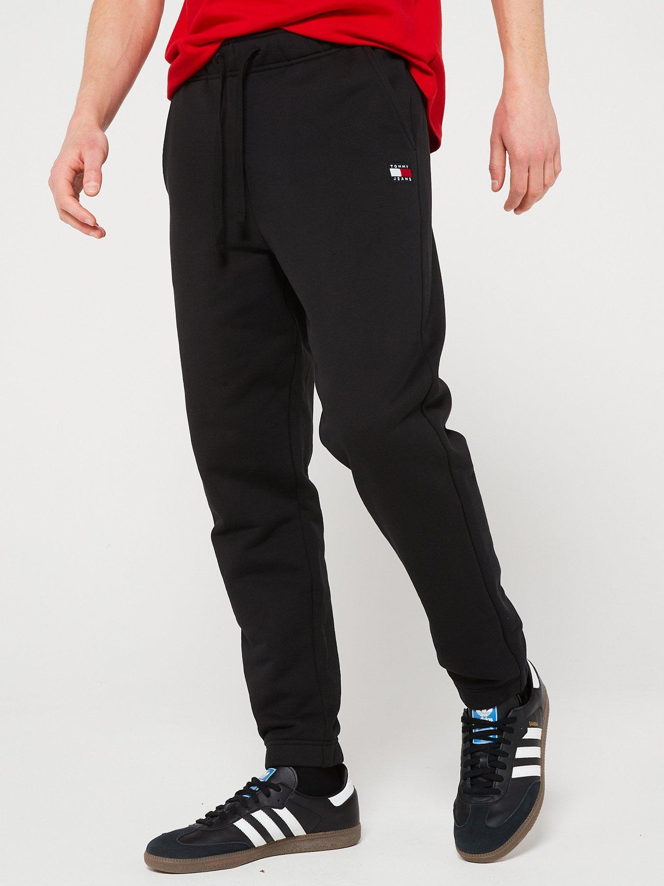 Tommy black joggers hotsell