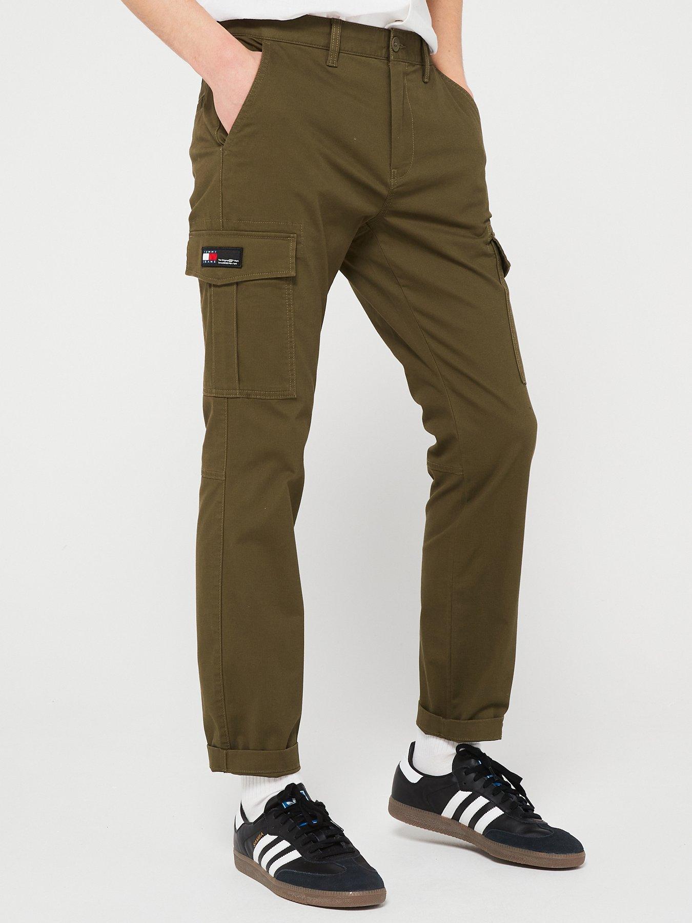 Loose Fit Cargo trousers, Dark Green