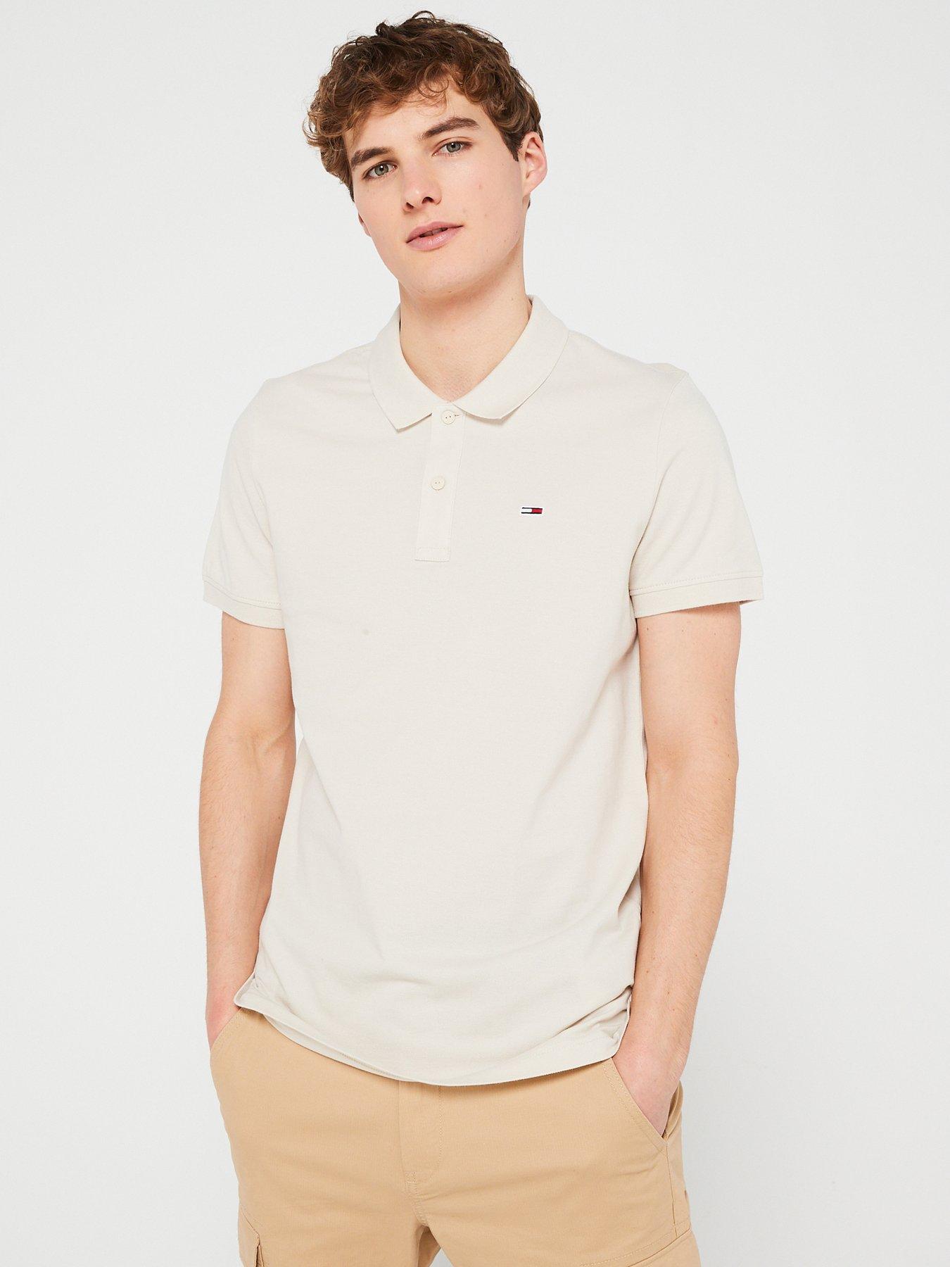 tommy-jeans-slim-placket-polo-shirt-beige