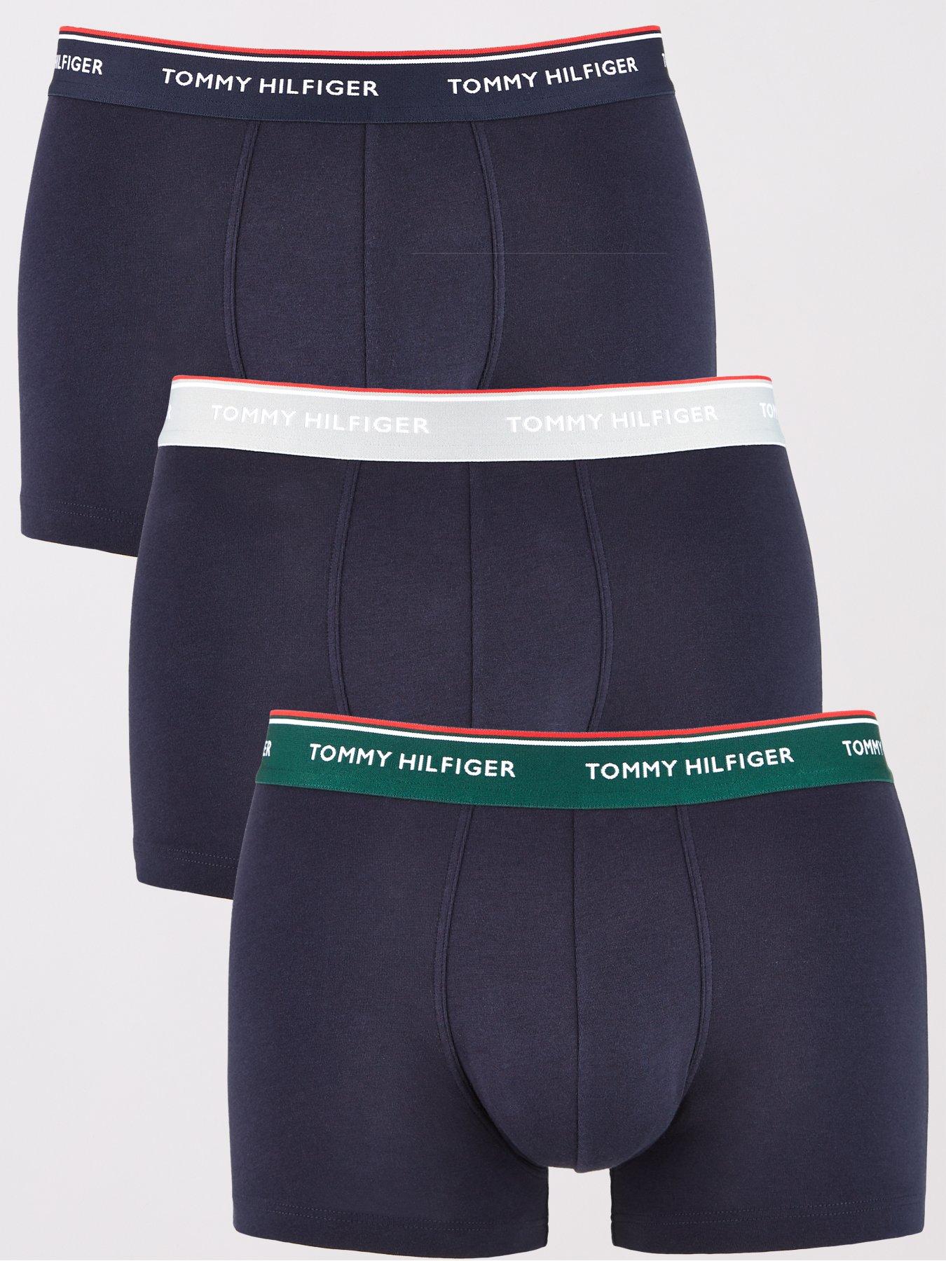 Tommy Hilfiger Tommy Hilfiger 3 Pack Contrast Waistband Trunks