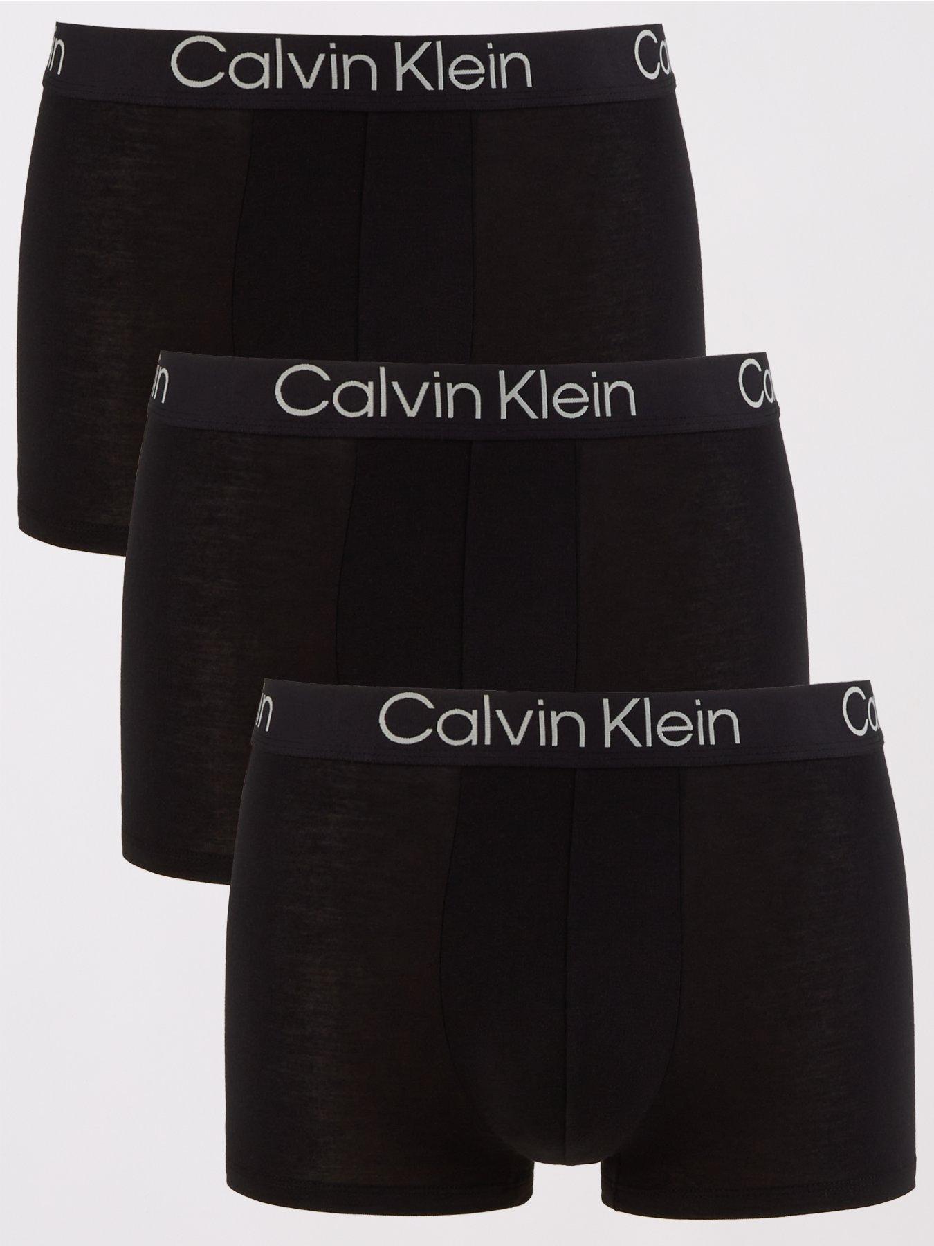 Calvin klein black deals trunks