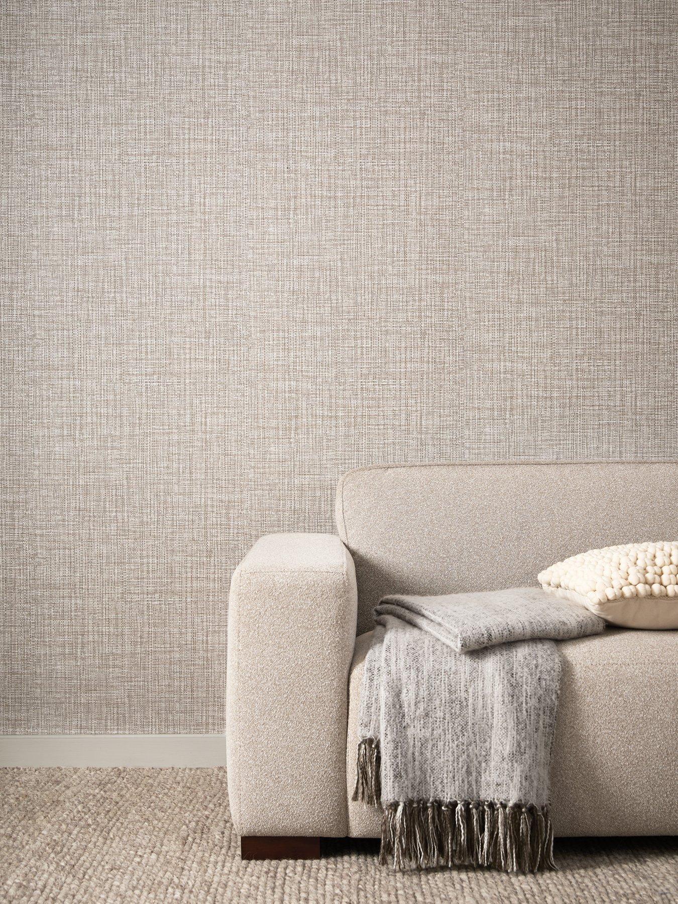 Michelle Keegan Home Taupe Rattan Wallpaper