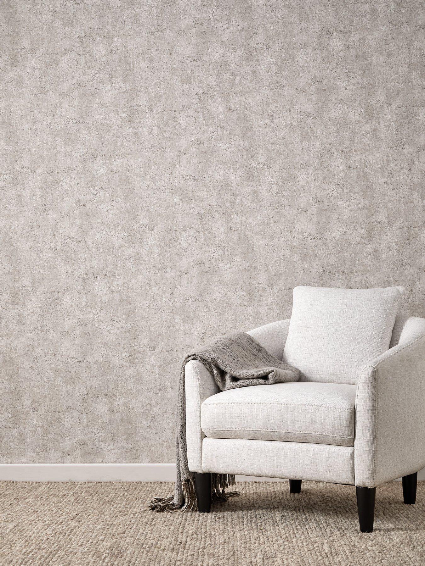 Michelle Keegan Home Natural Textured Concrete Wallpaper